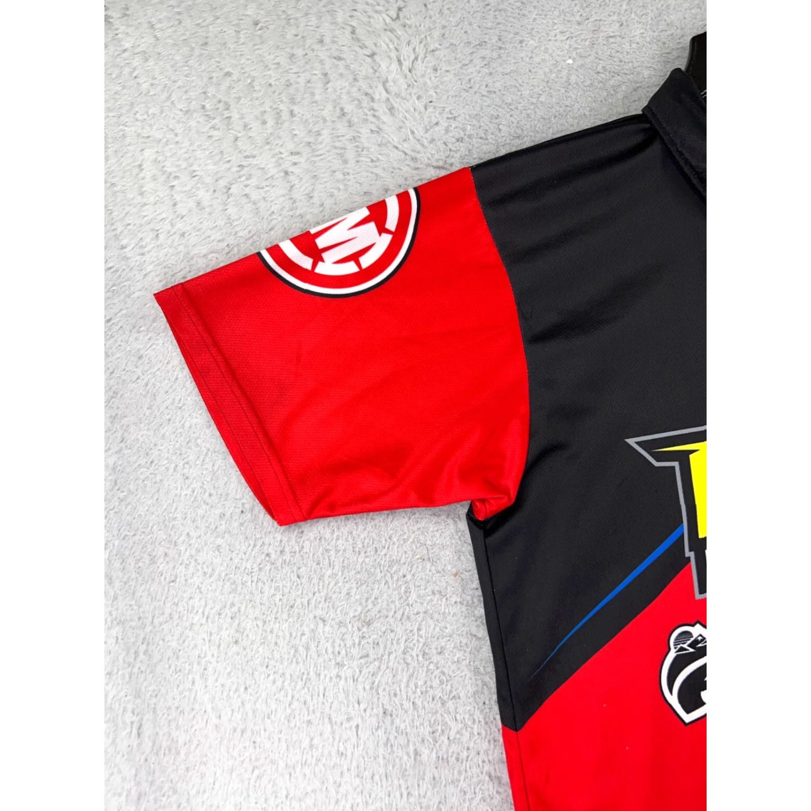 Vintage VINTAGE Worcs Racing Mens Jersey Shirt L Red Black Blue USA 90s Tees Logo Embroidered Size US L / EU 52-54 / 3 - 6 Thumbnail
