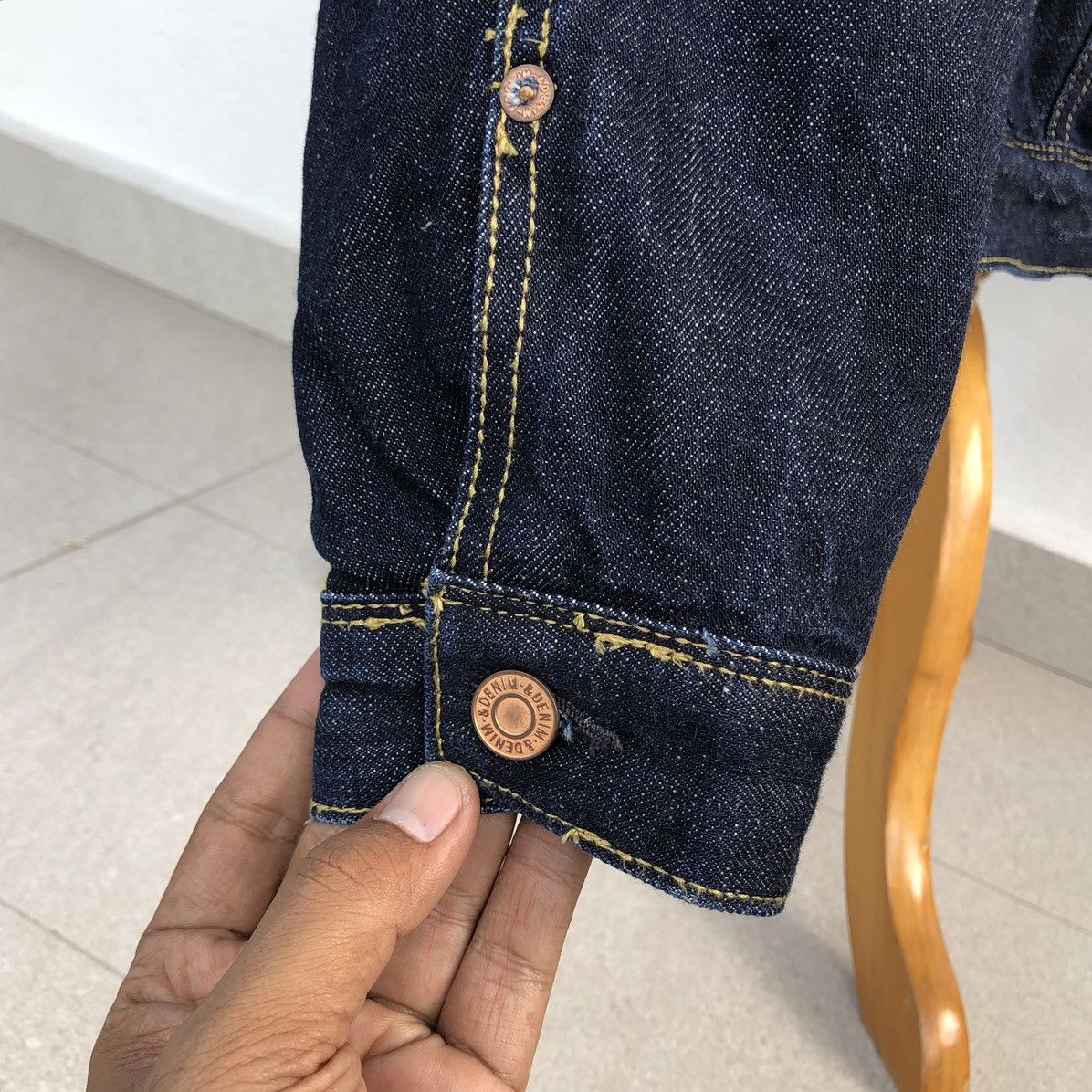 Japanese Brand H&M Sherpa Trucker Denim Jacket Size US M / EU 48-50 / 2 - 11 Thumbnail
