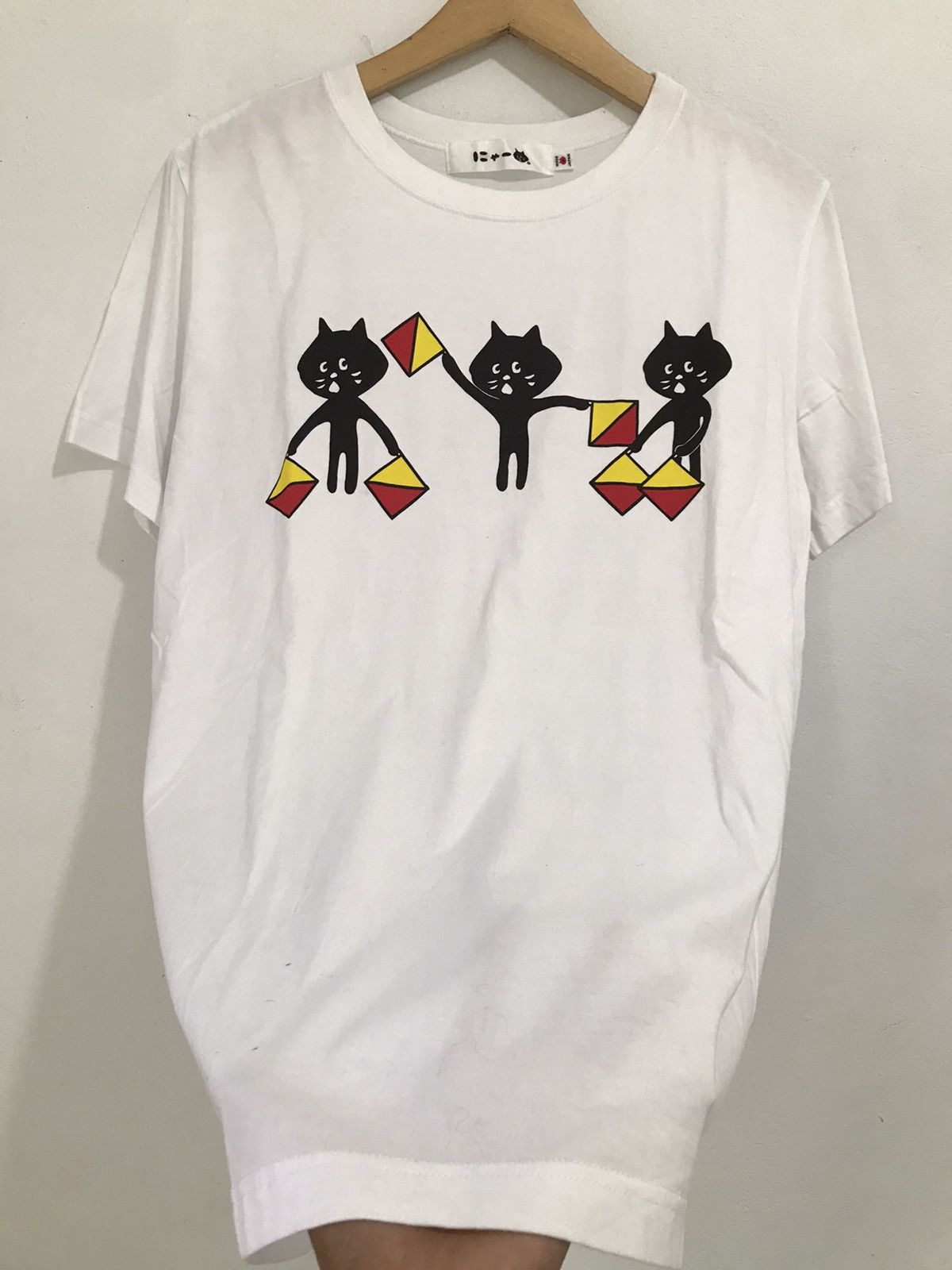 image of Art Tshirt Ne-Net By Issey Miyake in White, Men's (Size Medium)