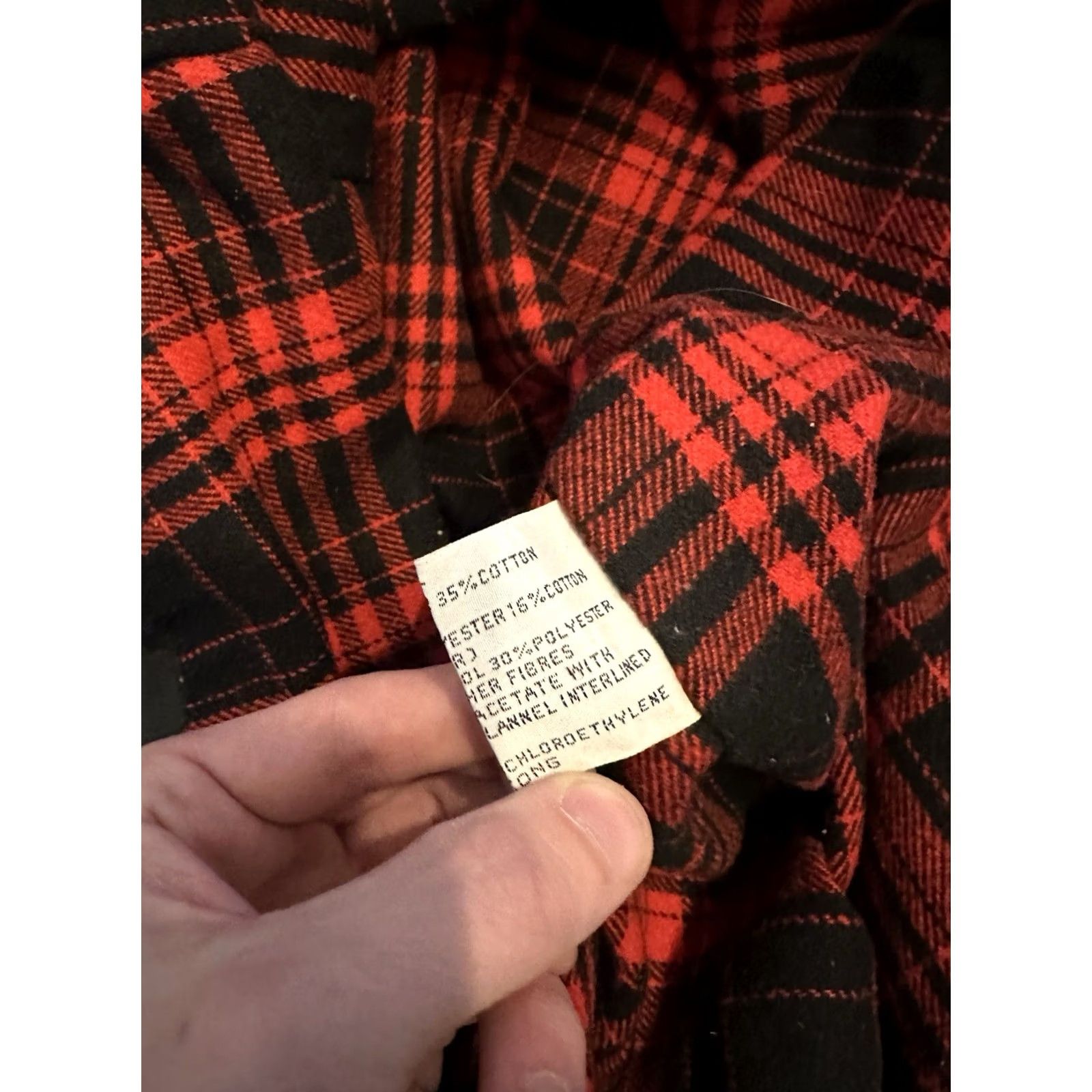 Saks Fifth Avenue VINTAGE Saks Fifth Avenue Trench Coat Women’s Flannel Lined XL Black 80s Workwear Jacket Size XL / US 12-14 / IT 48-50 - 6 Thumbnail