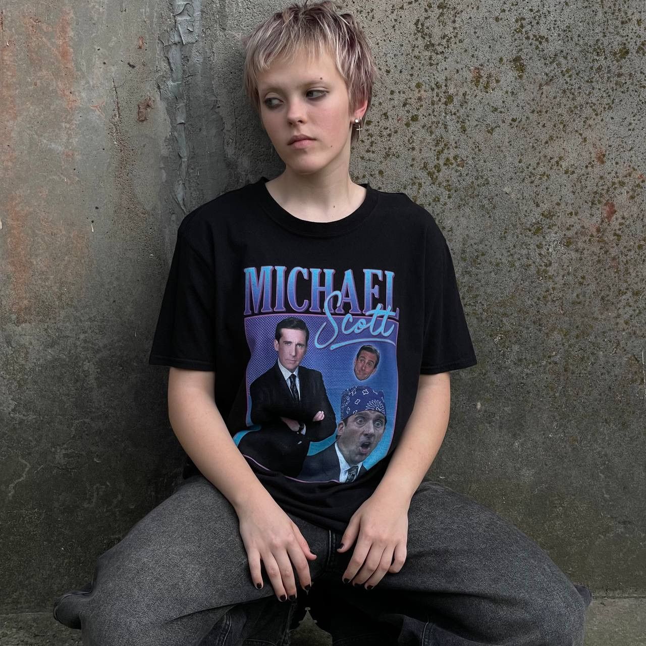 Hyde Park Goods Vintage Michael Scott T-shirts Actor Joke Humor Big Logo Y2K Size US L / EU 52-54 / 3 - 1 Thumbnail