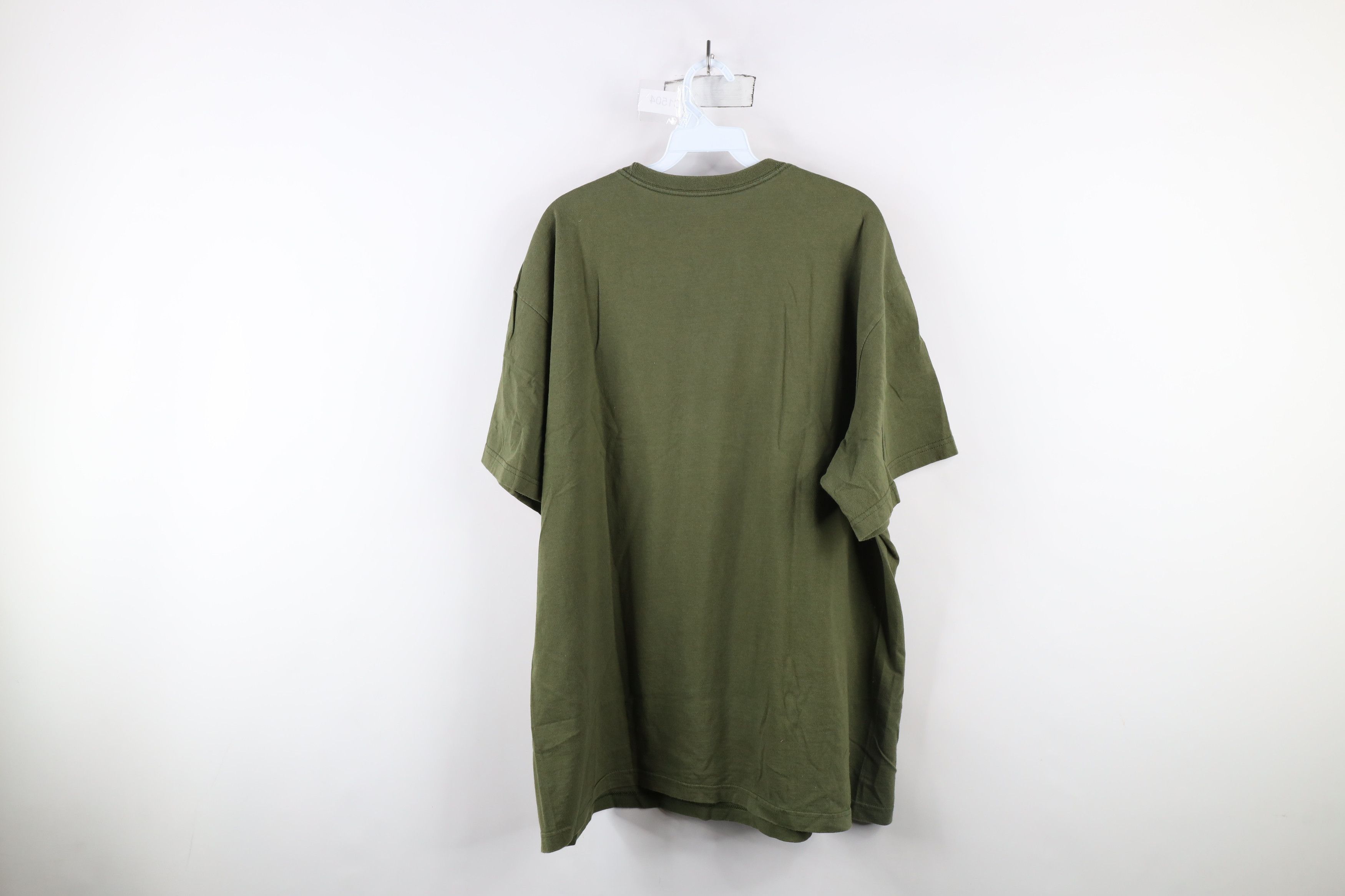 Nike × Vintage Vintage Y2K Nike Fit Travis Scott Mini Swoosh T-Shirt Green Size US XL / EU 56 / 4 - 9 Thumbnail