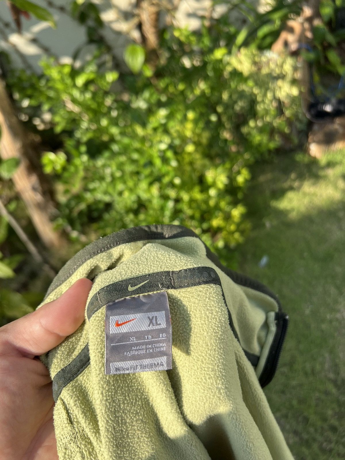 Nike × Vintage 90's NIKE RARE RETRO FLEECE SMALL SWOOSH Y2K JACKET Size US M / EU 48-50 / 2 - 9 Thumbnail