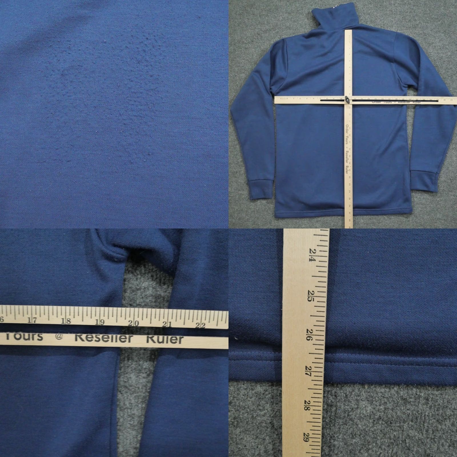 Vintage VINTAGE RedHead Sweatshirt Mens M Blue 1/4 Zip Mock Neck Pullover Fleece Polyester Logo Winter Size US M / EU 48-50 / 2 - 8 Thumbnail