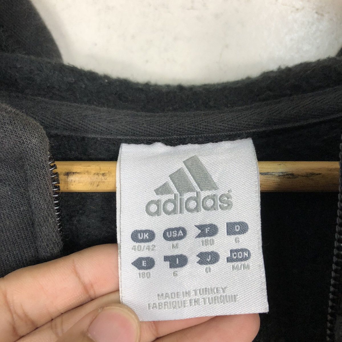 Adidas × Japanese Brand Adidas Spell Out Vintage Sweatshirt Hoodie Large Size US L / EU 52-54 / 3 - 17 Thumbnail