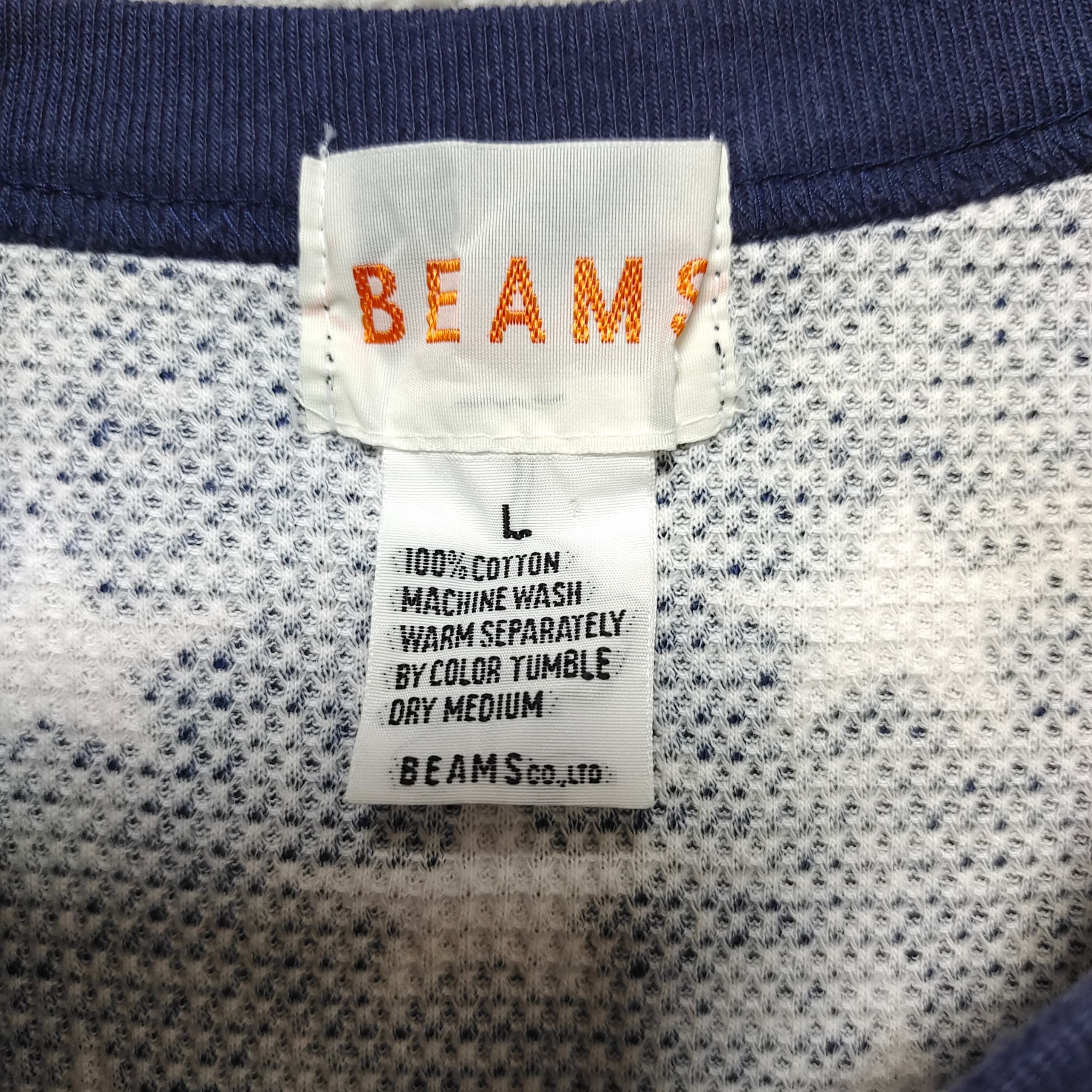 Beams Plus BEAMS STAR PRINT LONG SLEEVE T SHIRT Size US L / EU 52-54 / 3 - 6 Thumbnail