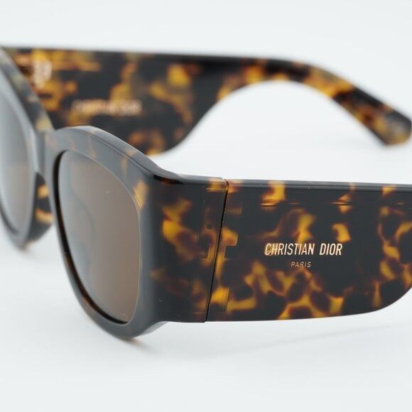 Dior Dior DIORNUIT S1I 24F0 Sunglasses Havana Square Frame Size ONE SIZE - 2 Thumbnail