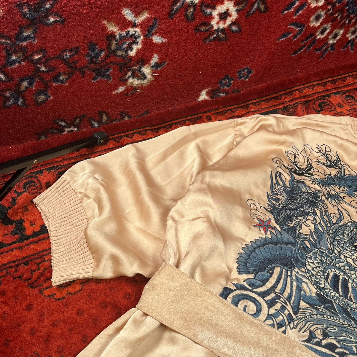 Jean Paul Gaultier Jean Paul Gaultier x Lindex “Tattoo Dragon” Satin Zip Robe Size M / US 6-8 / IT 42-44 - 6 Thumbnail