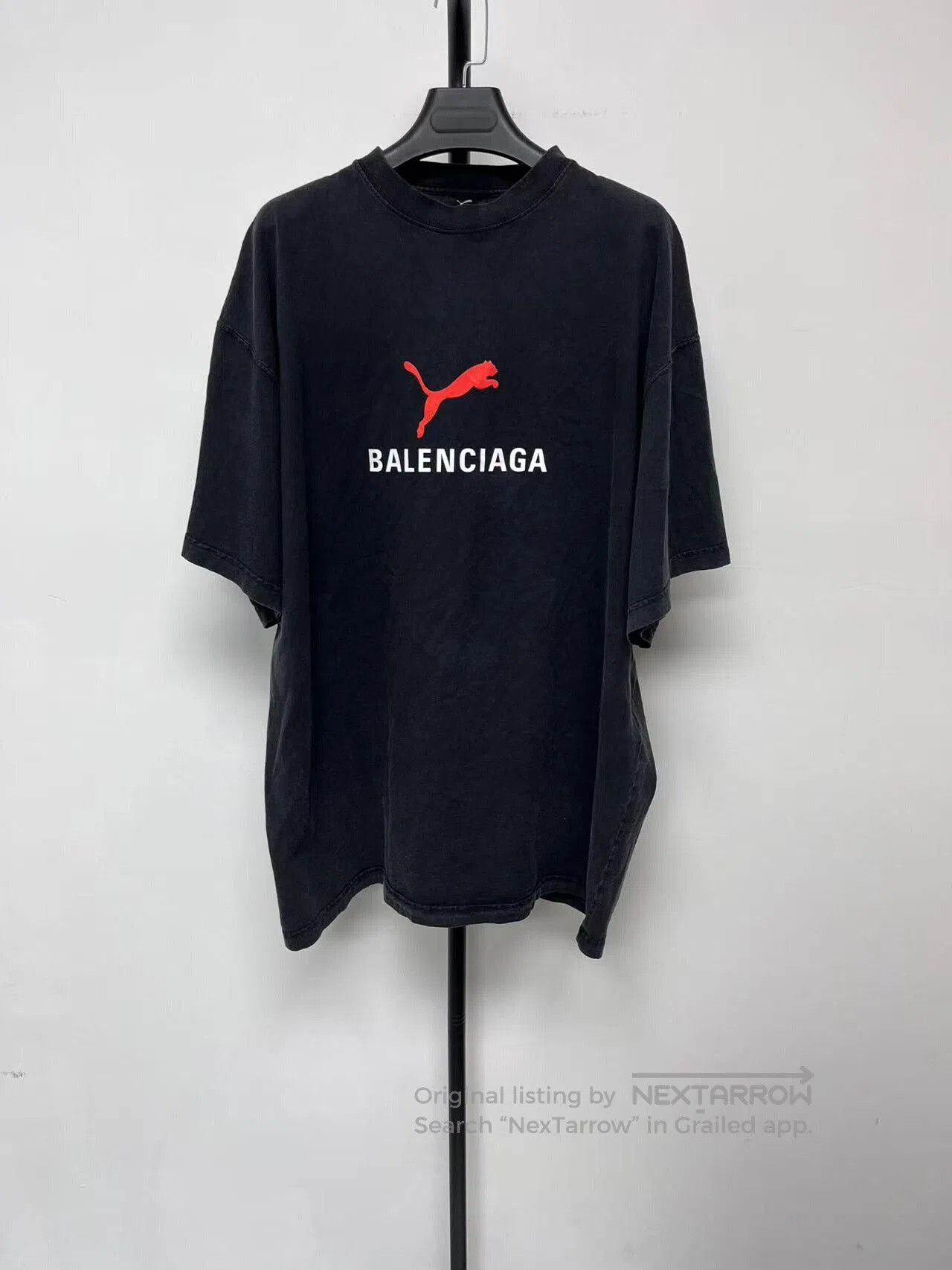 balenciaga x puma short sleeve graphic tee.