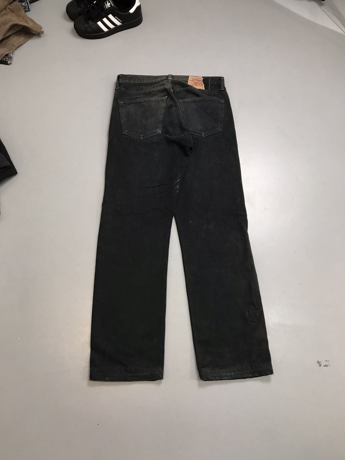 Levi's Vintage Levi’s 501 paper tab damaged denim Size US 30 / EU 46 - 2 Thumbnail