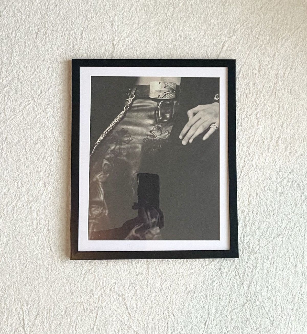 Chrome Hearts Chrome Hearts logo on Black leather pants 9x11 Framed poster Size ONE SIZE - 1 Thumbnail