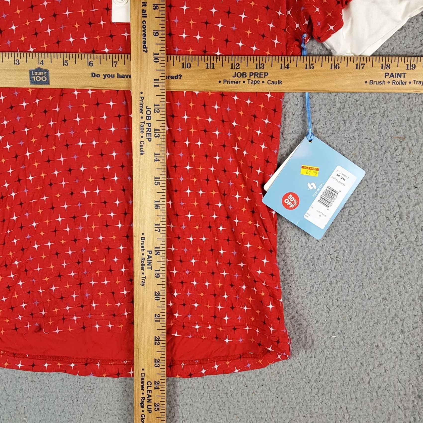 Vintage LIJA Polo Shirt Women's Size S Red Breathable Lightweight Preppy Star Pattern 90s 00s Sports Casual Shirt Size S / US 4 / IT 40 - 5 Thumbnail