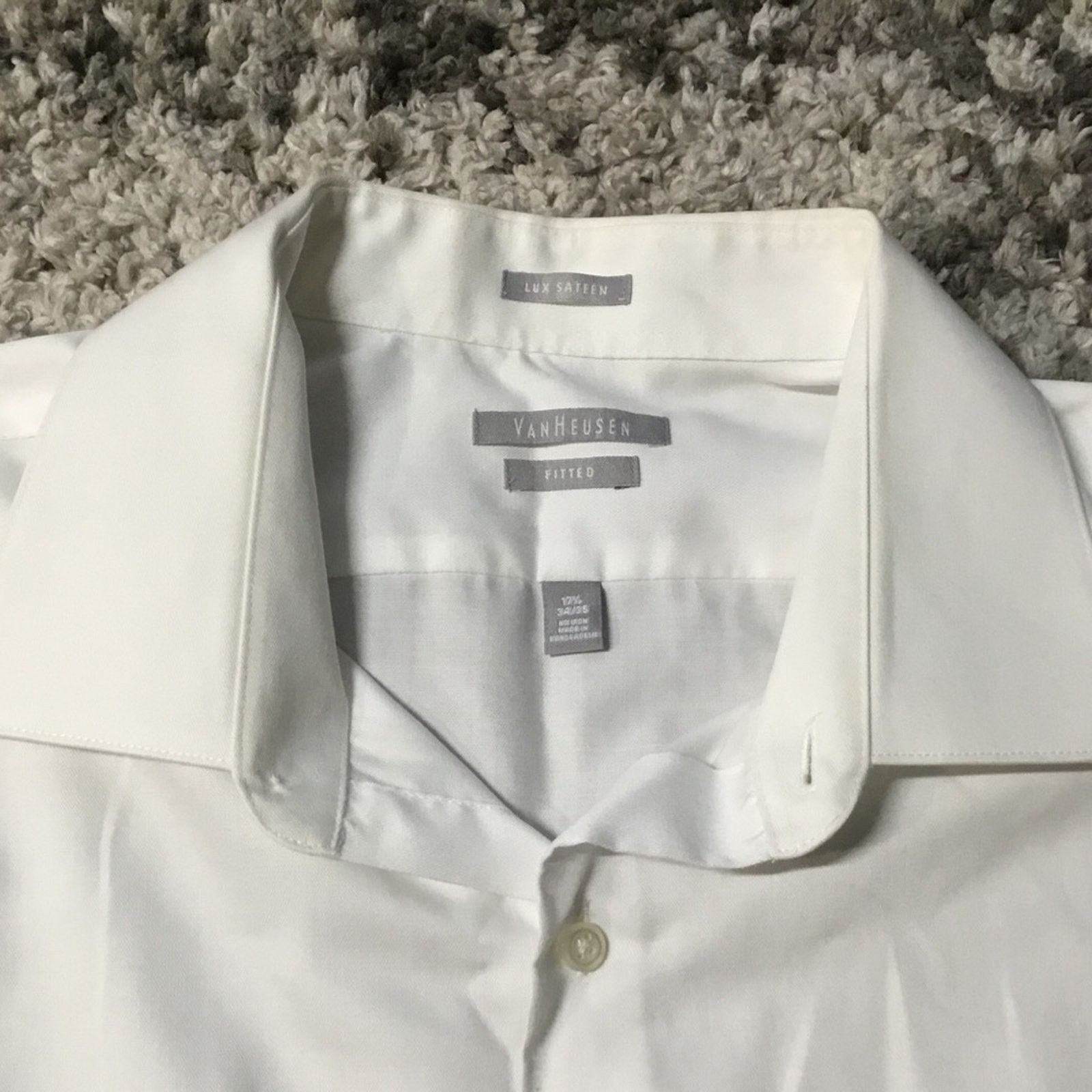 Van Heusen Van Heusen Button Down Dress Shirt Size US XL / EU 56 / 4 - 3 Thumbnail