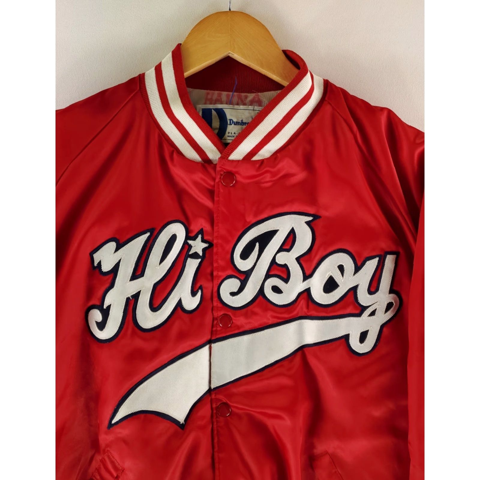 Dunbrooke VINTAGE Dunbrooke Pla-Jac Satin Bomber Jacket Red HiBoy Drive-In Made USA Mens XXL Jacket Size US XXL / EU 58 / 5 - 2 Thumbnail