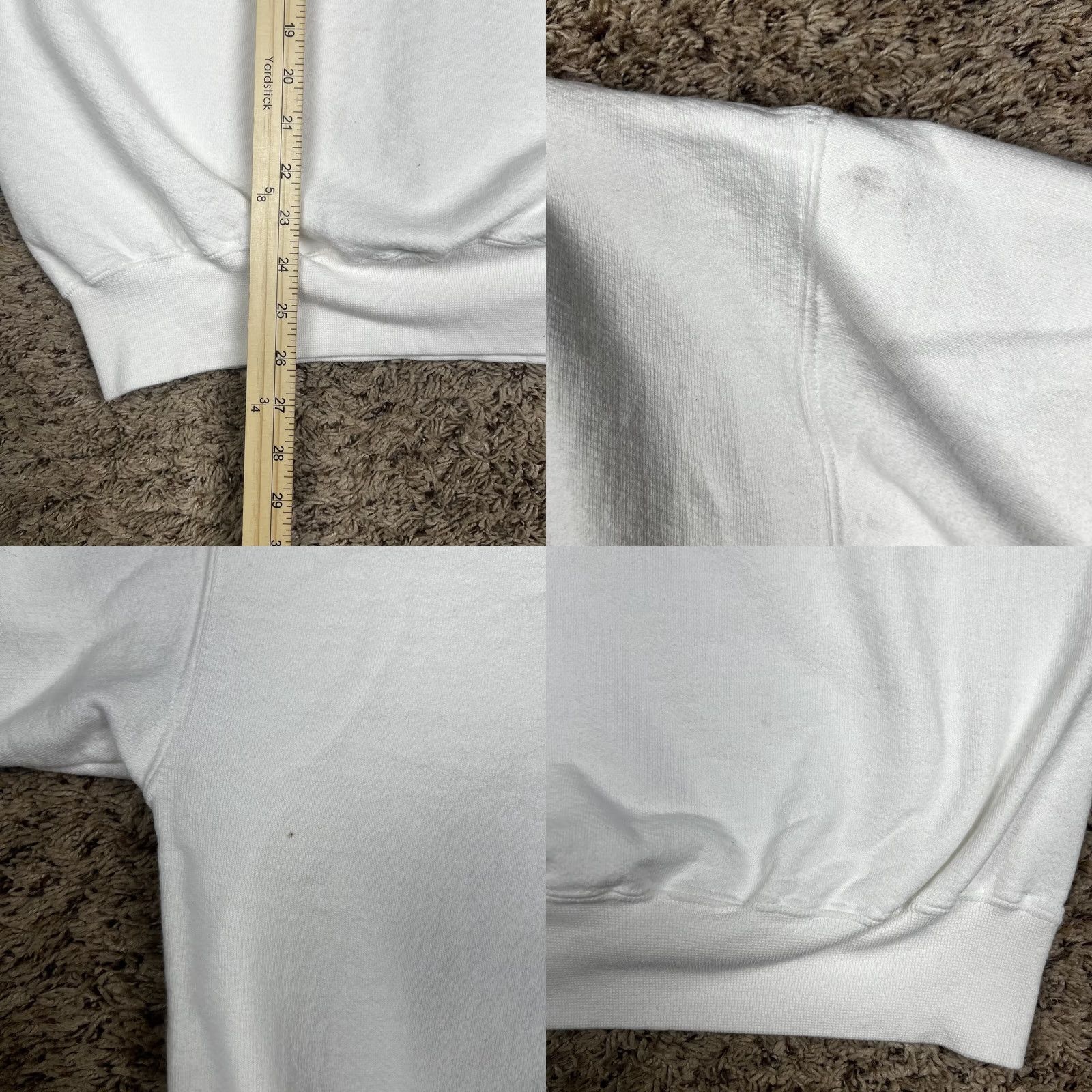 Jerzees VINTAGE Jerzees Sweatshirt Crewneck XL White 90s Abercrombie Graphic Pullover Mens Women Unisex Adults Size US XL / EU 56 / 4 - 8 Thumbnail