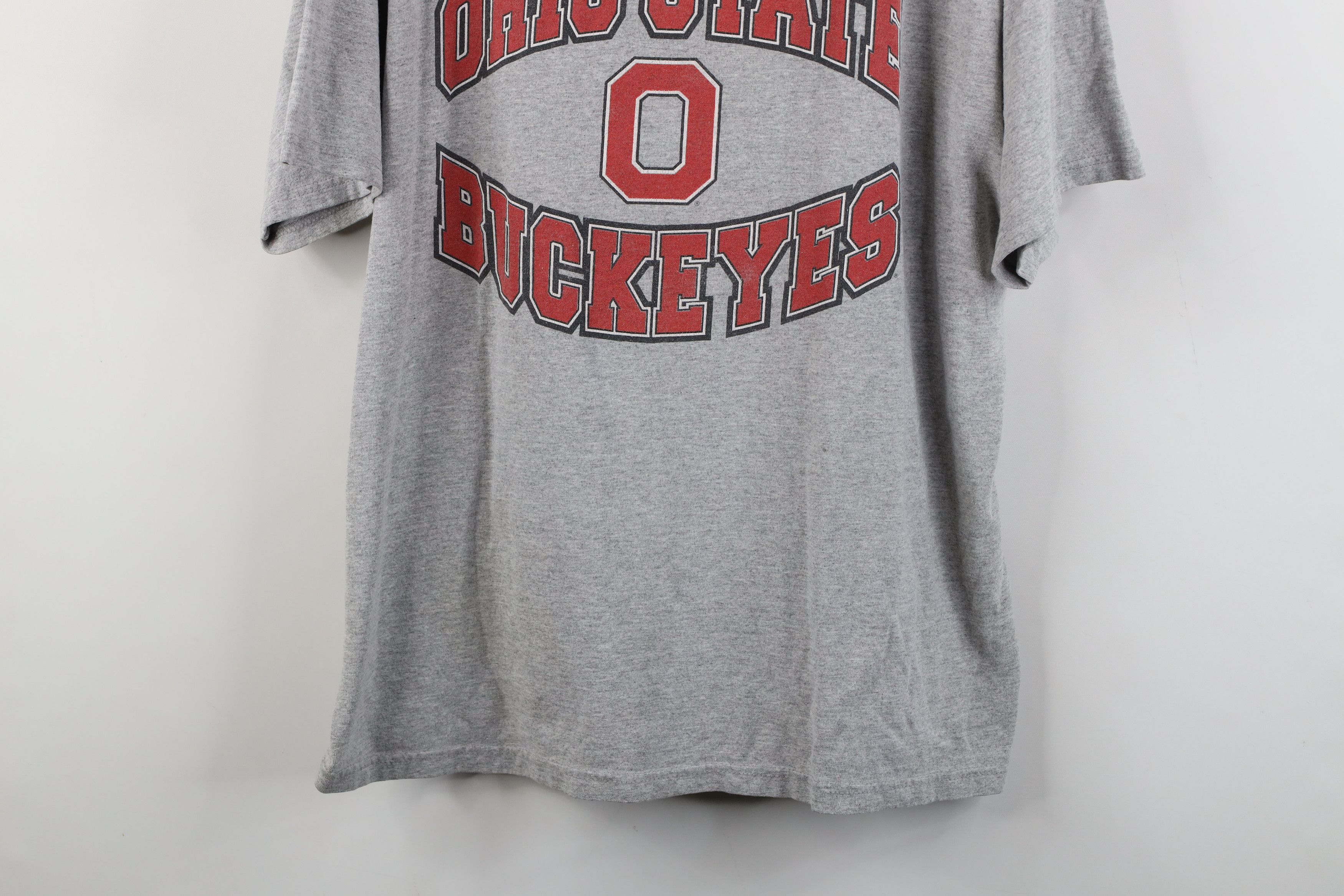 Vintage Vintage 90s State University Football T-Shirt Heather Gray Size US XL / EU 56 / 4 - 3 Thumbnail