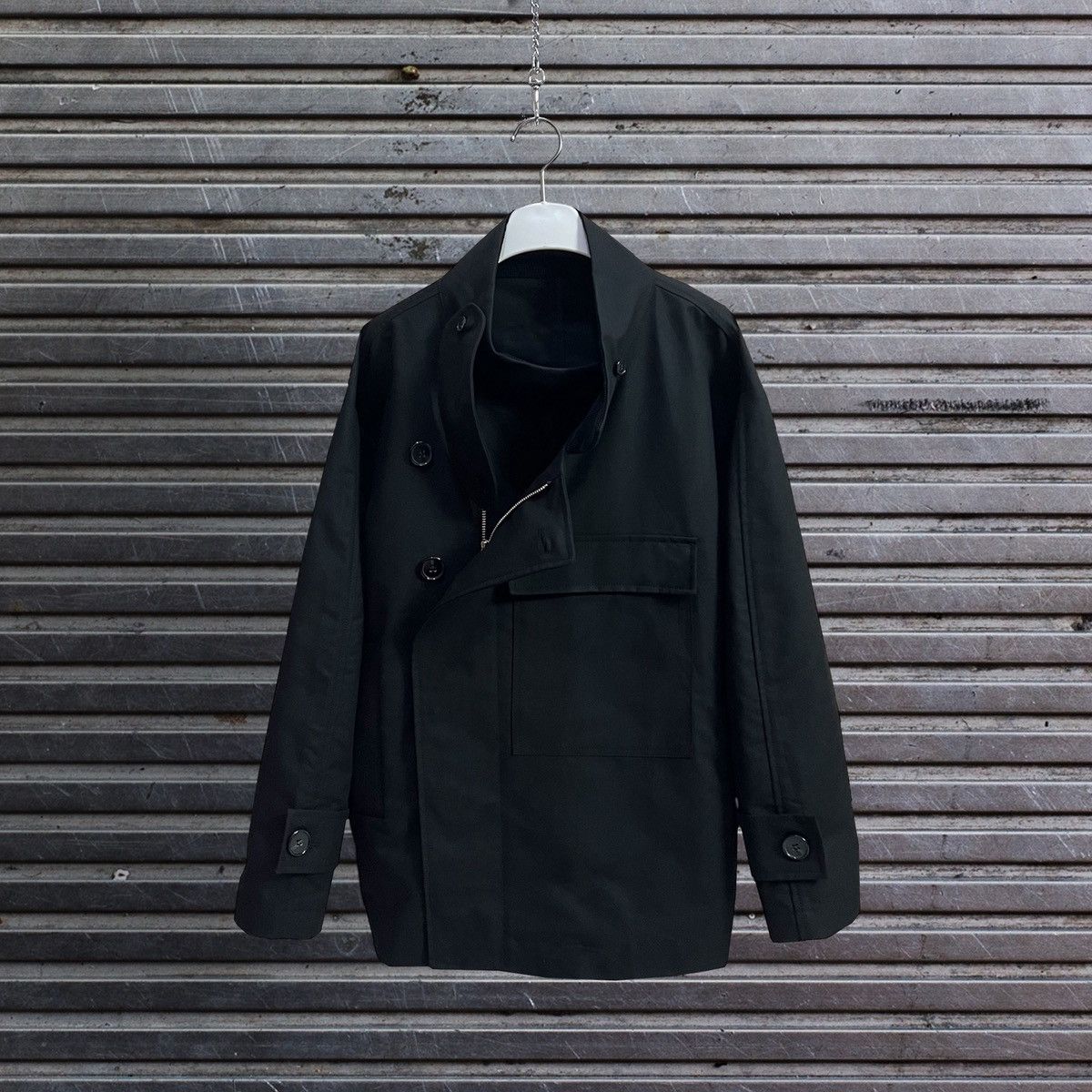 Japanese Brand Helvetica Boxy Jacket AF Agger Lemaire Our Legacy Style Size US XXL / EU 58 / 5 - 1 Thumbnail