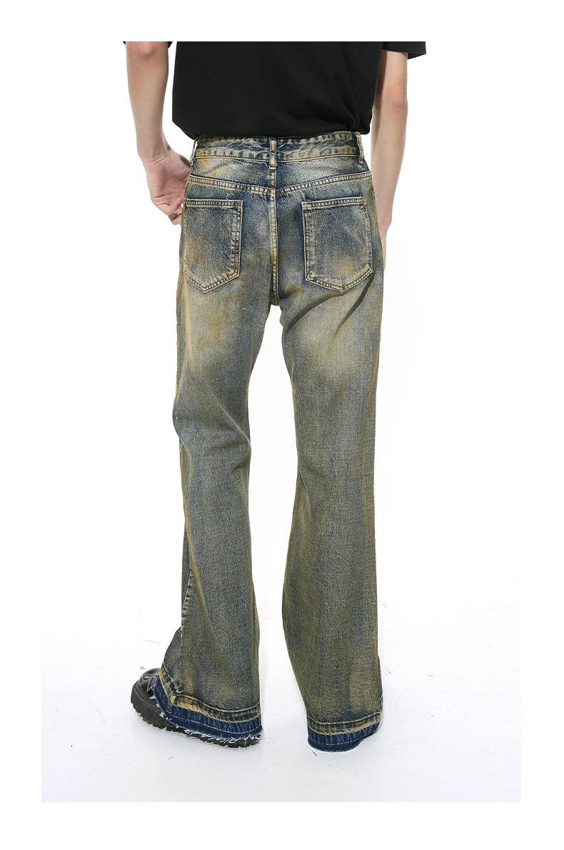 Japanese Brand × Jean Vintage niche design distressed straight jeans Size US 32 / EU 48 - 4 Thumbnail