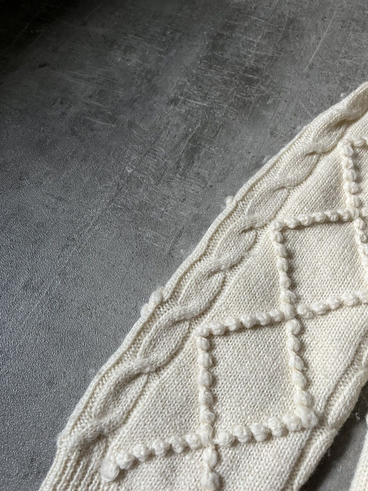 Acne Studios Acne Studios Joris oversize cream sweater cable Size US S / EU 44-46 / 1 - 3 Thumbnail