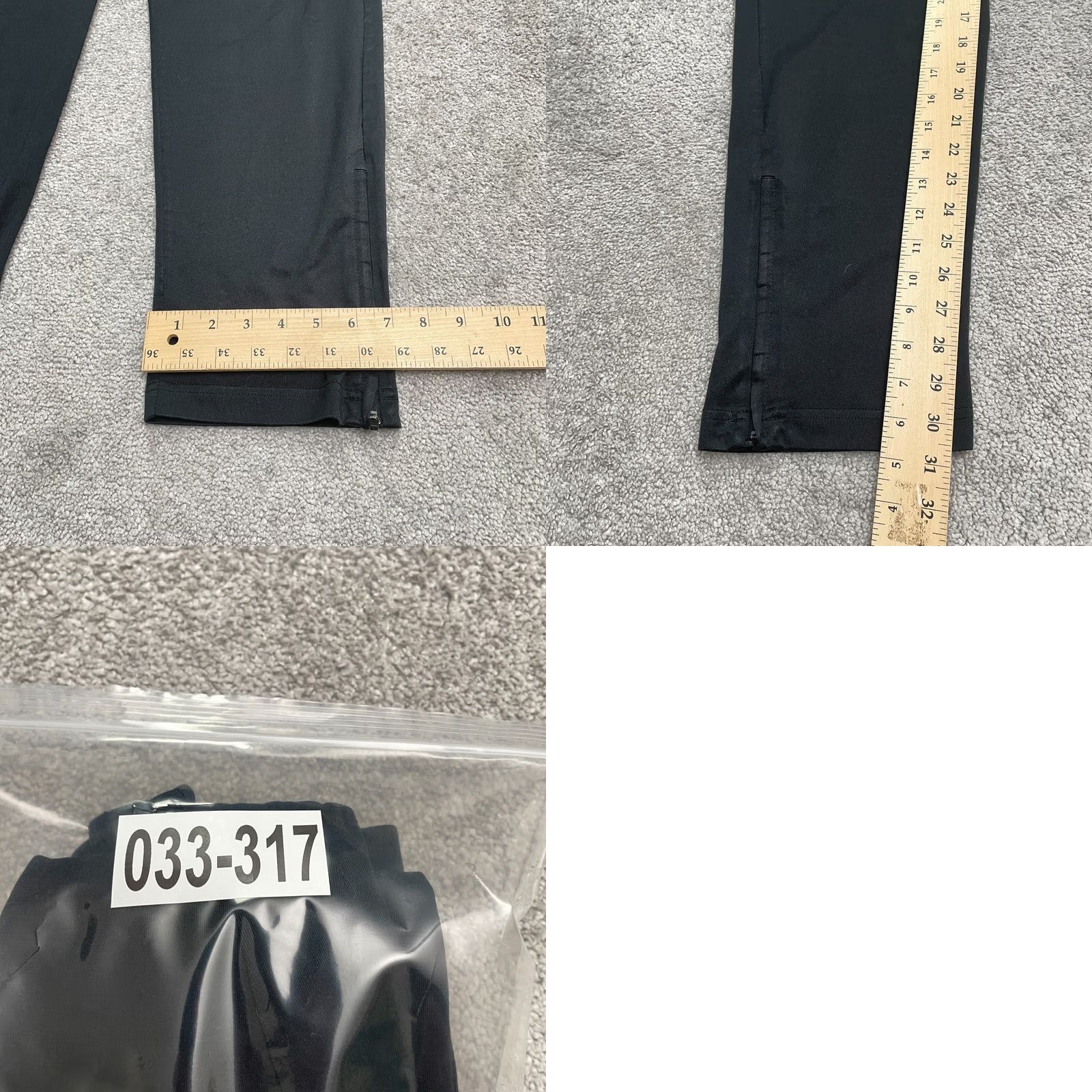 Vintage Xersion Active Pants Mens M Black Straight Ankle Zip Elastic Outdoor 28x31 Pants Size US 31 - 9 Thumbnail