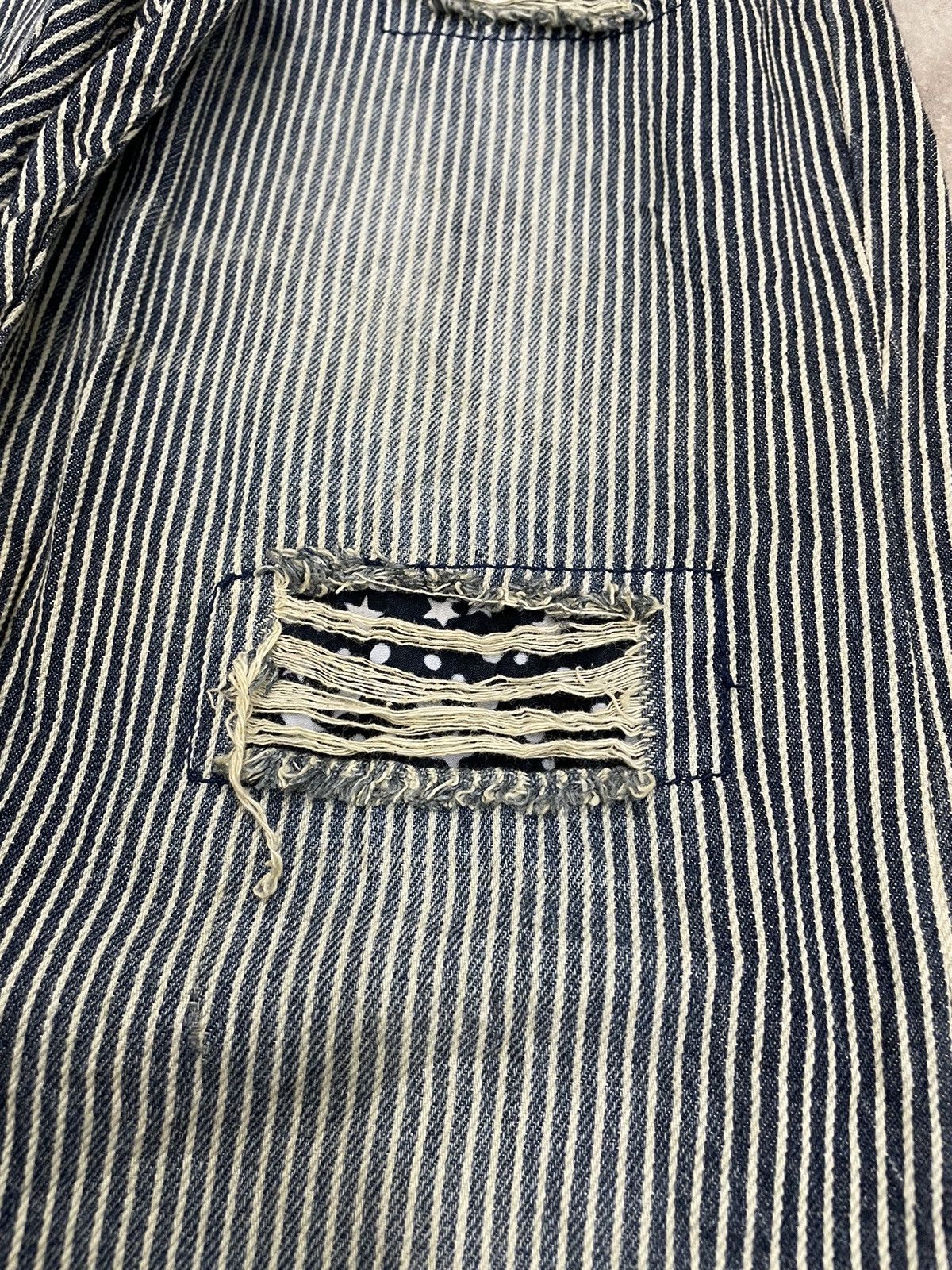 Hysteric Glamour × Japanese Brand Hickory Distressed Repair Double Waist Clone Devgru Y2K Size US 31 - 6 Thumbnail