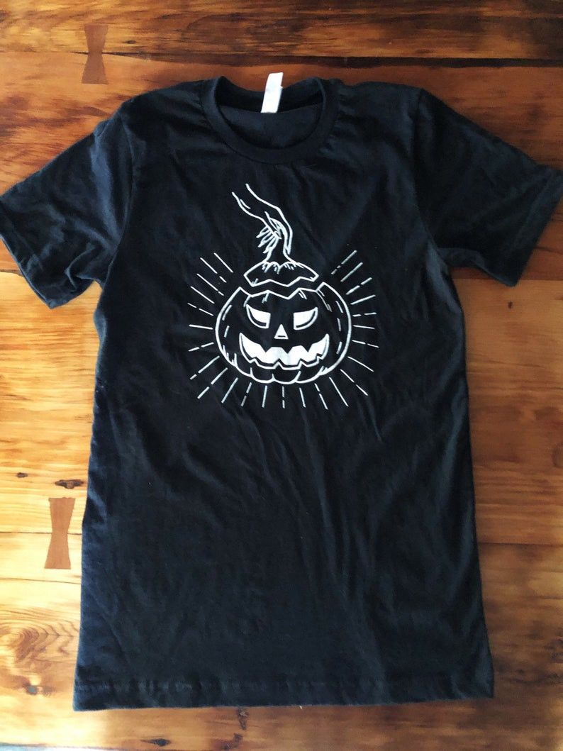 Designer Pumpkin T-Shirt, Halloween Shirt Size M / US 6-8 / IT 42-44 - 1 Thumbnail