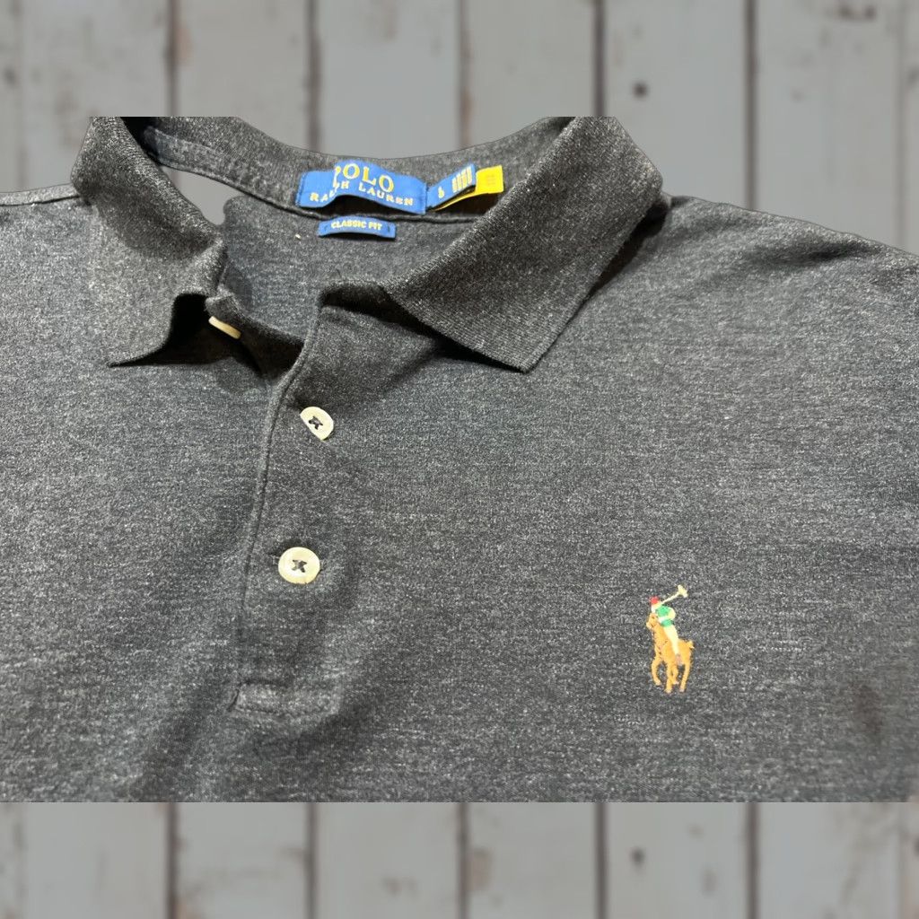 Polo Ralph Lauren Polo Ralph Lauren Shirt Large L Flesh Pony Golf Charcoal Gray Short Sleeve Size US L / EU 52-54 / 3 - 1 Thumbnail