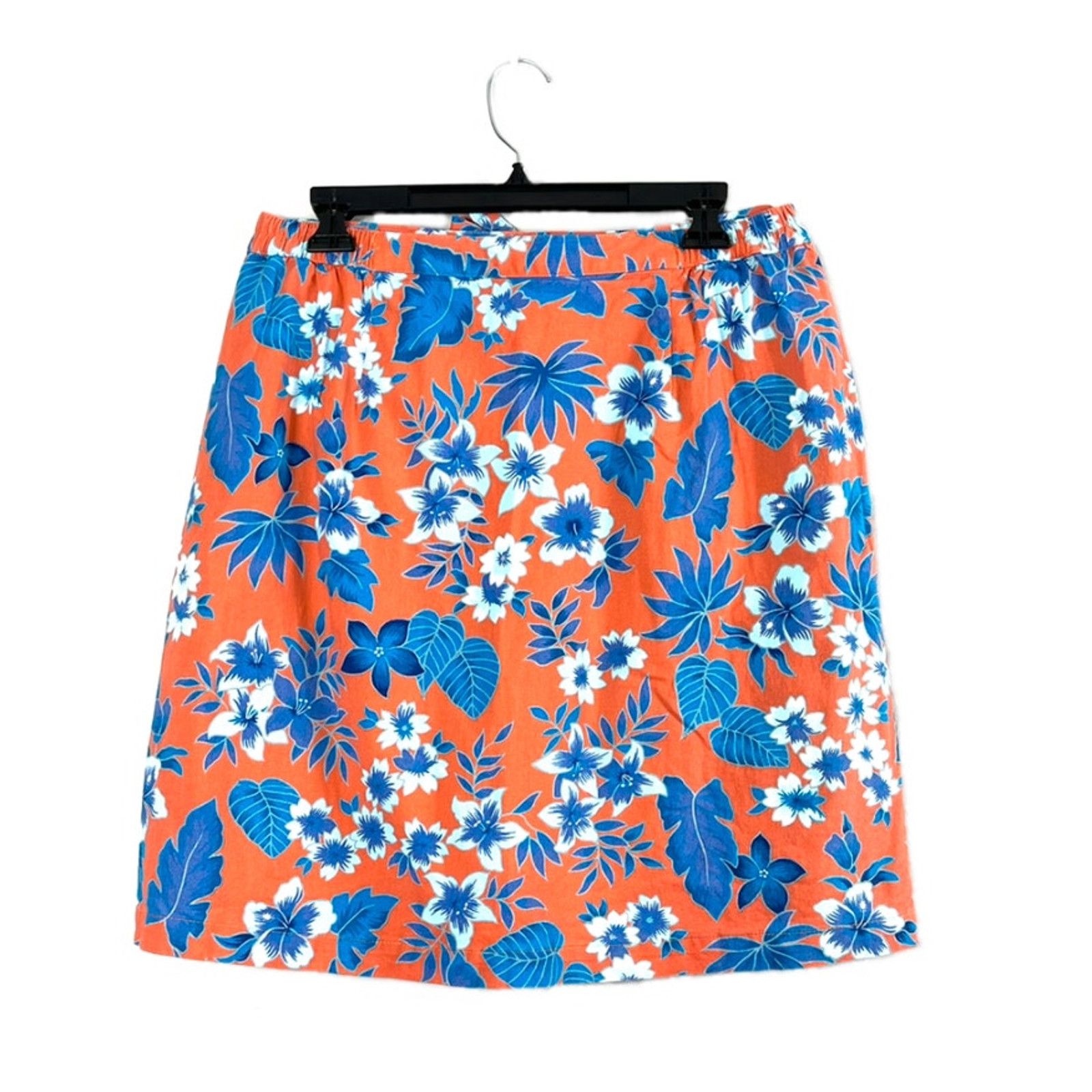 Vintage Vintage Women's Floral Sag Harbor Orange Skort 12 Size 34" / US 12 / IT 48 - 2 Thumbnail