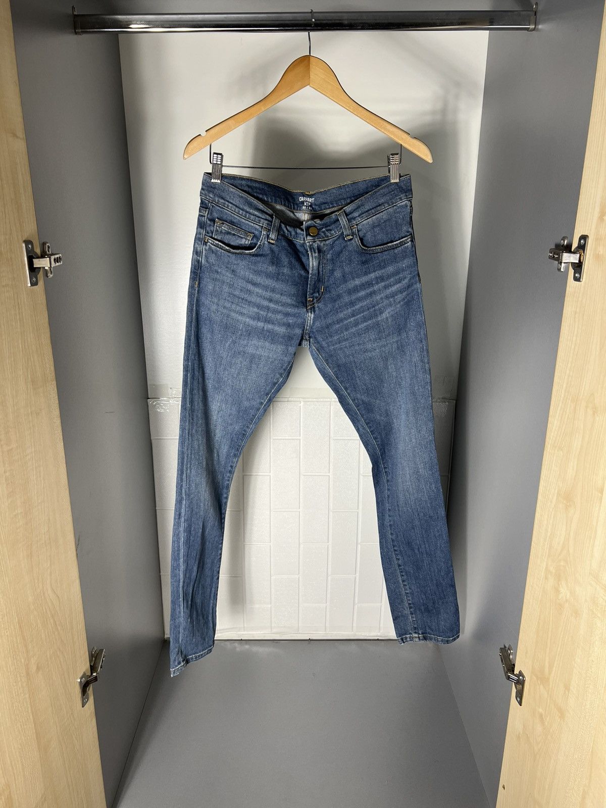 Carhartt VINTAGE CARHARTT WIP REBEL SKINNY DENIM JEANS CASUAL Y2K 90s Size US 30 / EU 46 - 5 Thumbnail