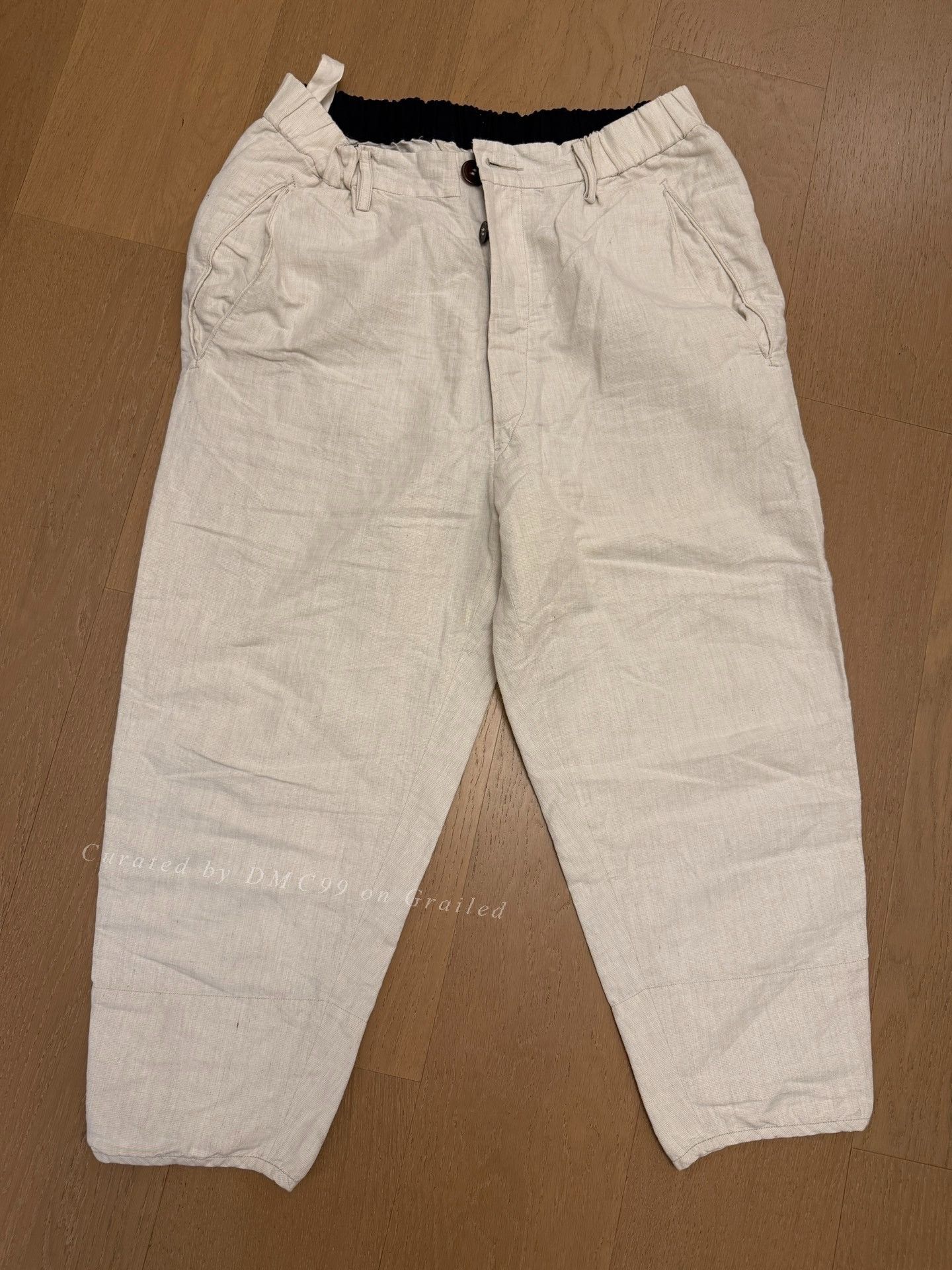 Ziggy Chen ZIGGY CHEN 2017 Summer Cotton-Linen Tapered Pants Size US 40 / EU 56 - 1 Thumbnail
