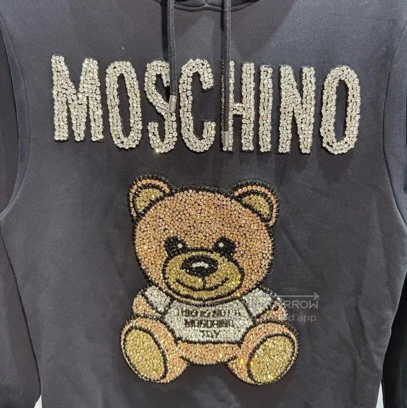 Moschino Moschino Black Cotton Men's Hoodie with Bear . Size US S / EU 44-46 / 1 - 2 Thumbnail