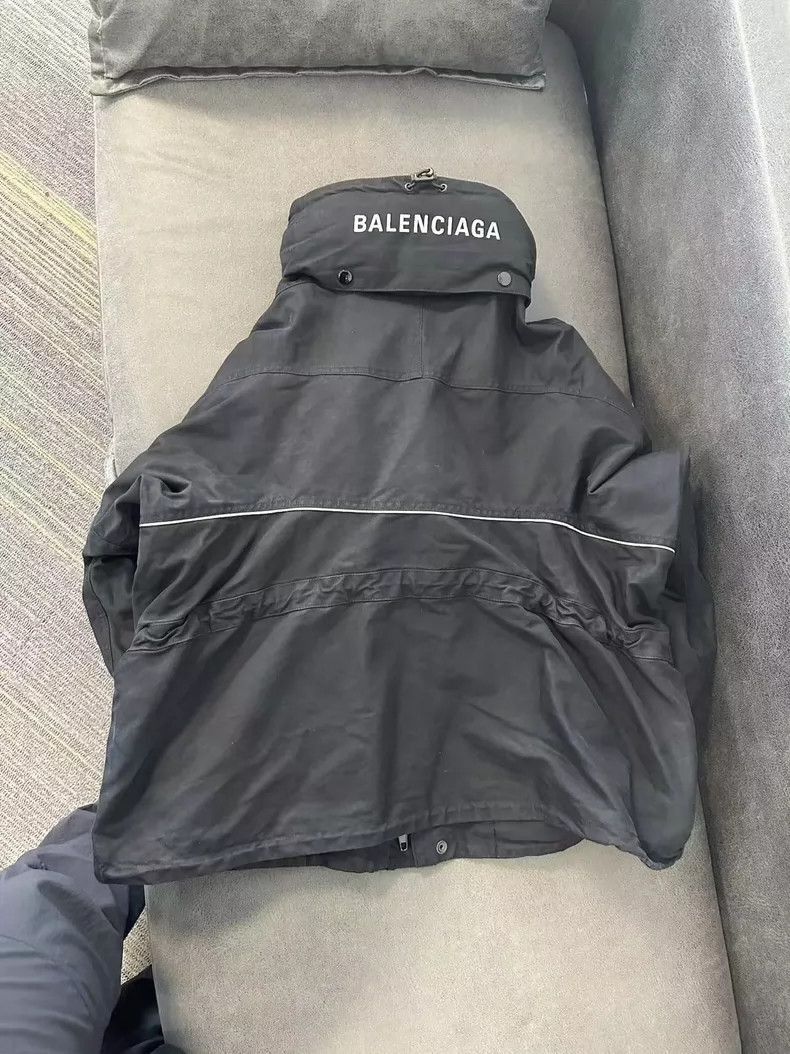 Balenciaga Balenciaga Swing Parka with Embroidered Logo-2505 Size XS / US 0-2 / IT 36-38 - 2 Thumbnail