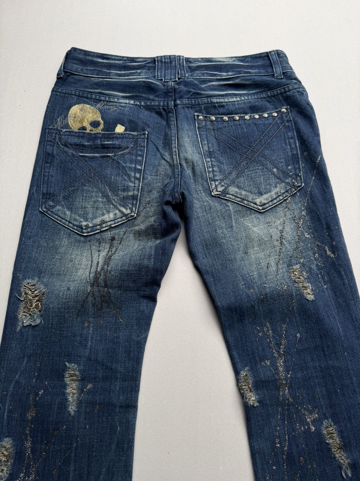 Japanese Brand Gladnews flare jeans Size US 28 / EU 44 - 7 Thumbnail