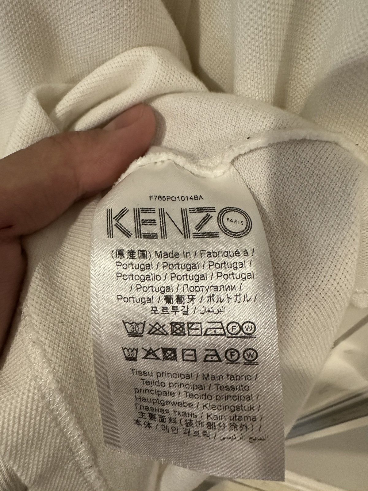 Kenzo Kenzo - Tiger Crest Long Sleeve White Polo Size US L / EU 52-54 / 3 - 6 Thumbnail