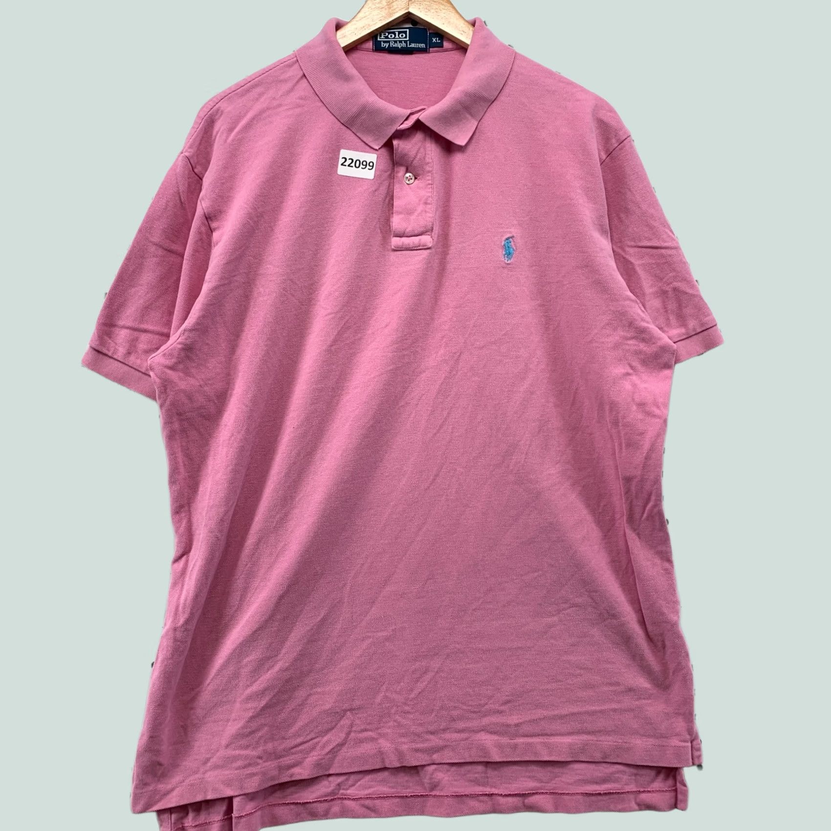 Polo Ralph Lauren Polo Ralph Lauren Polo Shirt Pink Blue Pony Short Sleeve Men Mens XL Size US XL / EU 56 / 4 - 1 Thumbnail