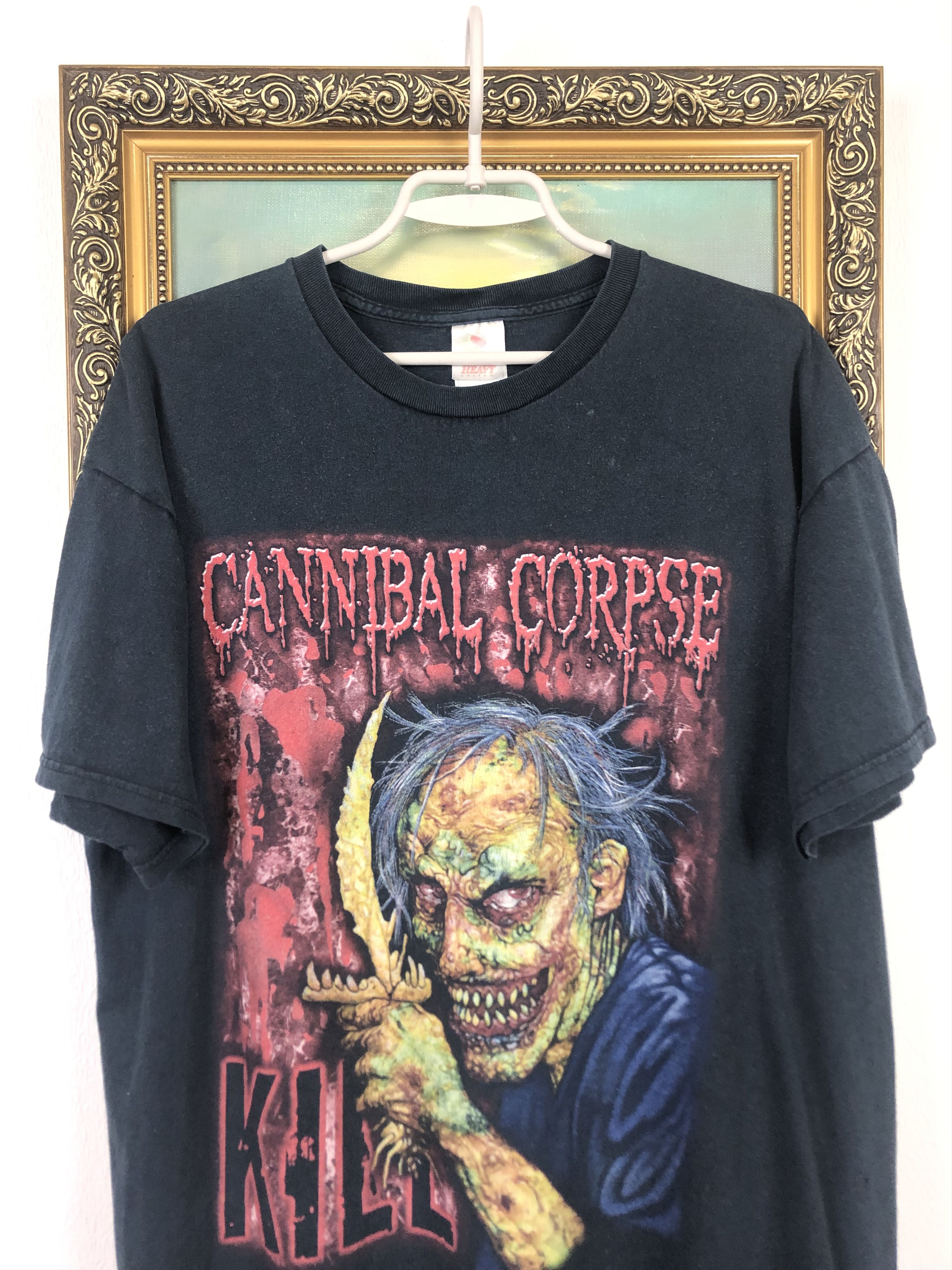 Band Tees × Vintage Vintage Cannibal Corpse Band Rare Kill Shirt Tee Size US XL / EU 56 / 4 - 2 Thumbnail