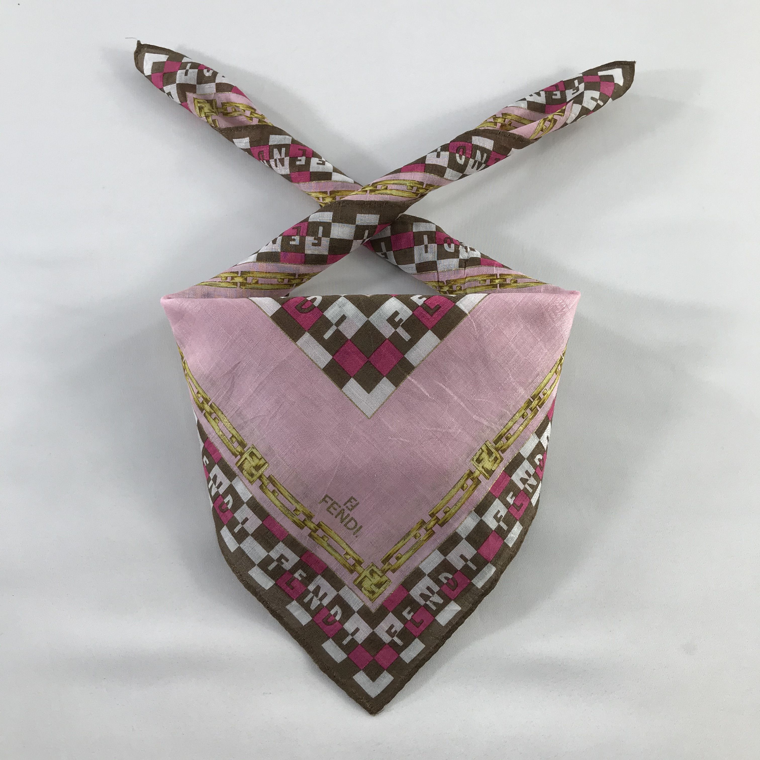 Vintage Vintage Fendi Bandana / Handkerchief / Neckerchief - S613 Size ONE SIZE - 3 Thumbnail