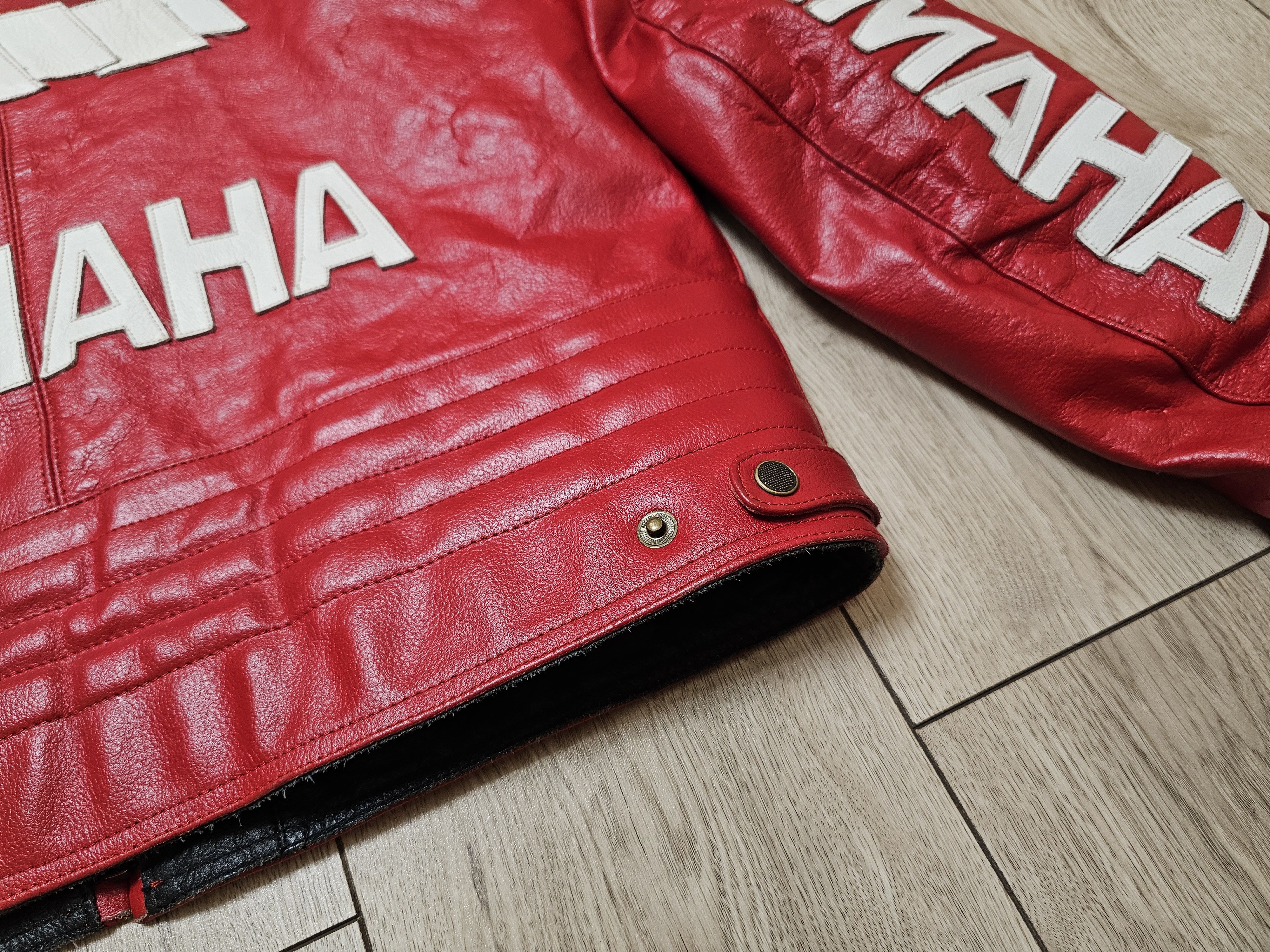 Yamaha YAMAHA RACING TEAM VINTAGE LEATHER JACKET YAMAHA JACKET 90s Size US L / EU 52-54 / 3 - 9 Thumbnail