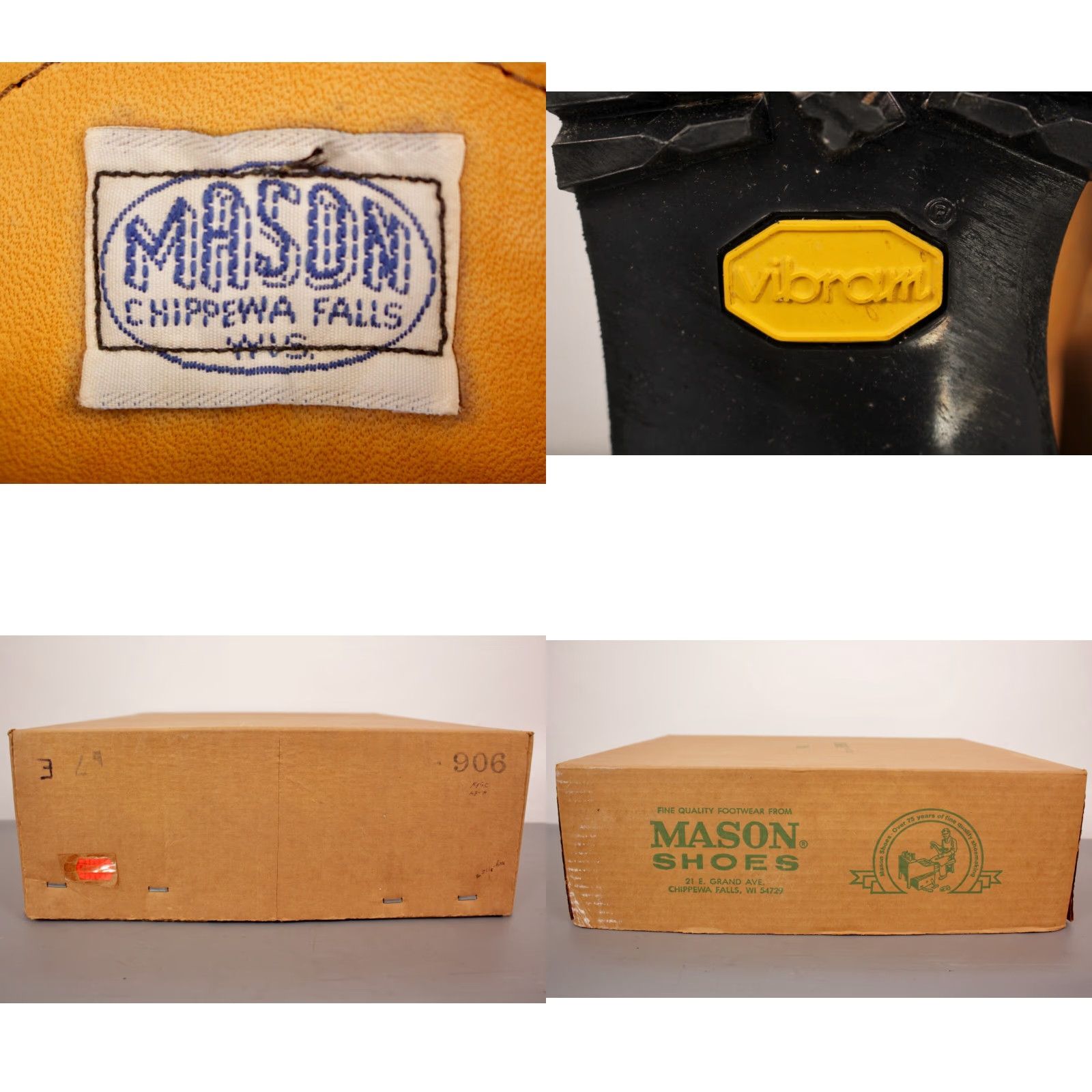 Mason's VINTAGE Mason Boots Mens VTG NOS 1970 Tan Leather Hiking Hunting Sz 7 E 70s Outdoor Shoes Size US 7 / EU 40 - 8 Thumbnail
