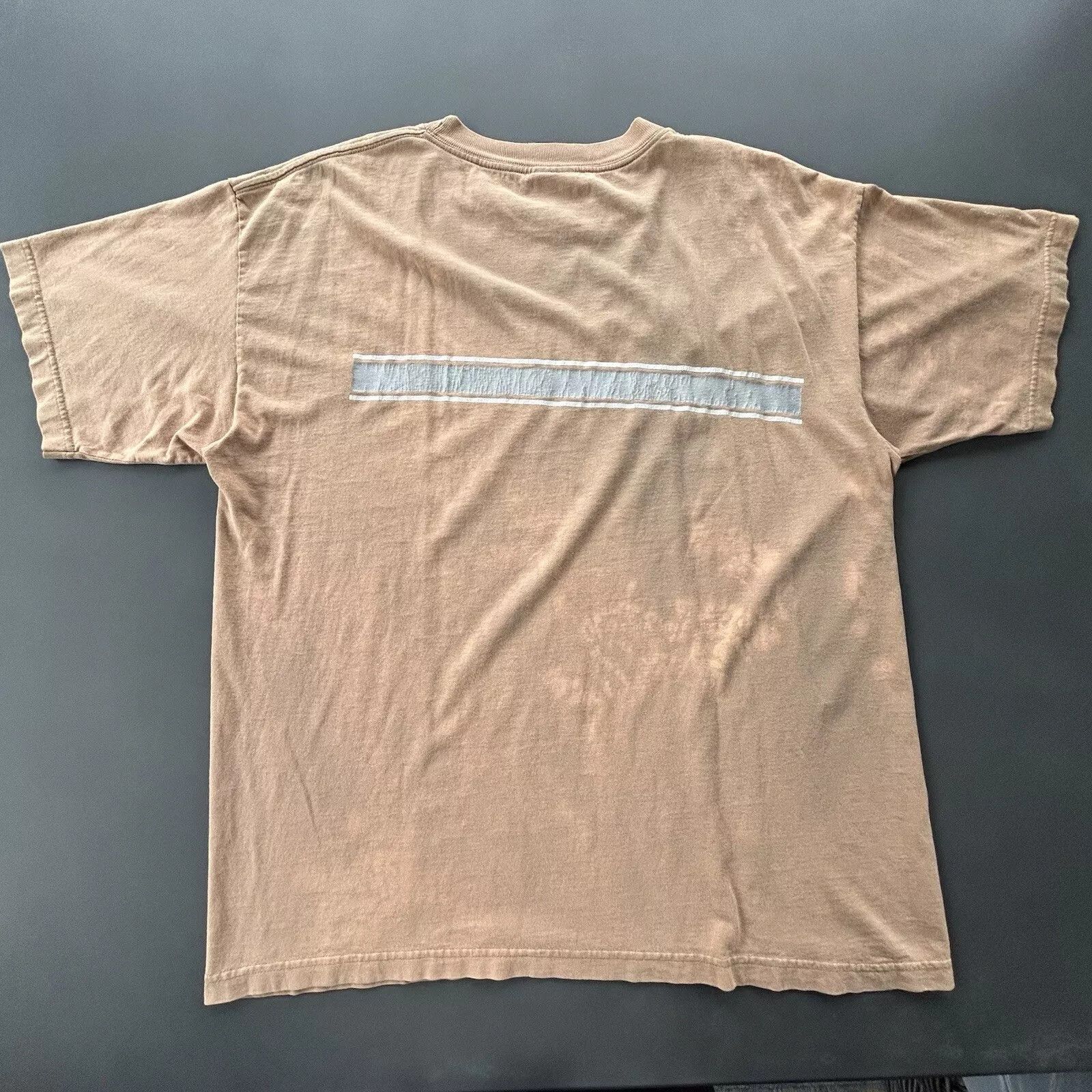 Giant VTG Korn 1996 Band T-Shirt Sz XL Beige Striped Size US XL / EU 56 / 4 - 6 Thumbnail