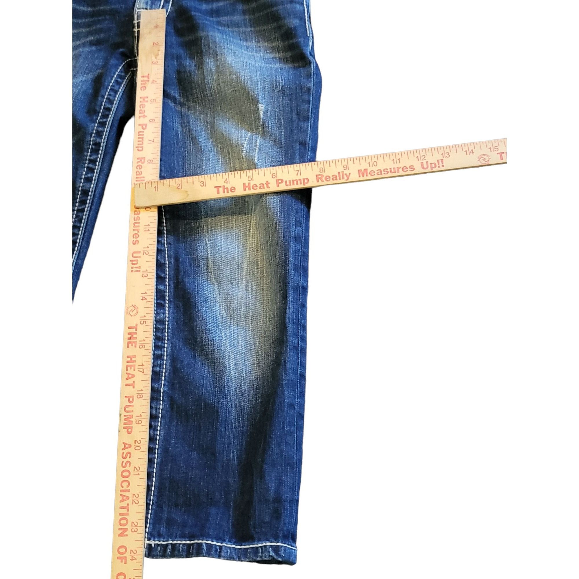 Miss Me Miss Me JS4009C9 Crop Jeans Women Sz 27 Blue Denim Embroider Size 27" / US 4 / IT 40 - 5 Thumbnail
