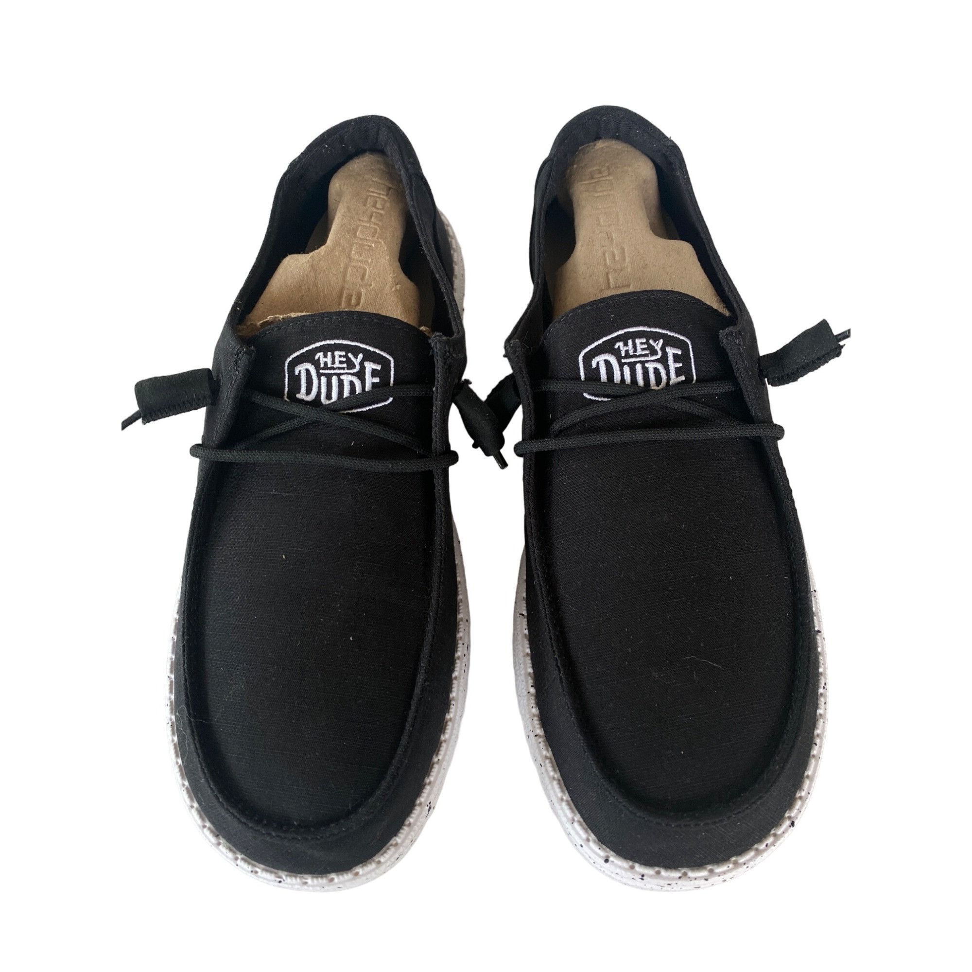 Other NWT Hey Dude Women's 10 Wendy Slub Black Canvas Casual Sneak Size US 10 / IT 40 - 5 Thumbnail