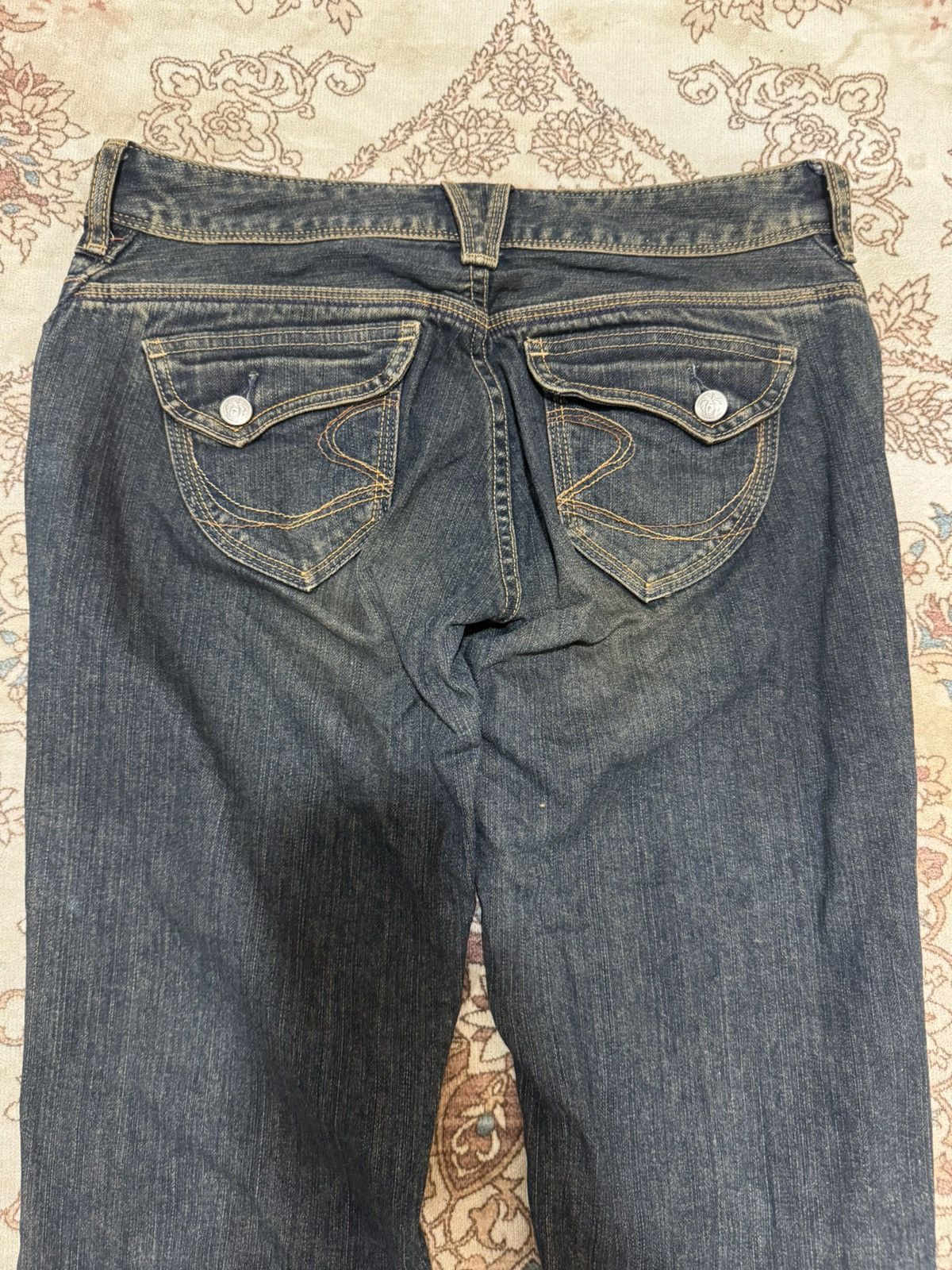 Japanese Brand Vintage Georgia Love Flare Bush Jeans Size US 32 / EU 48 - 9 Thumbnail