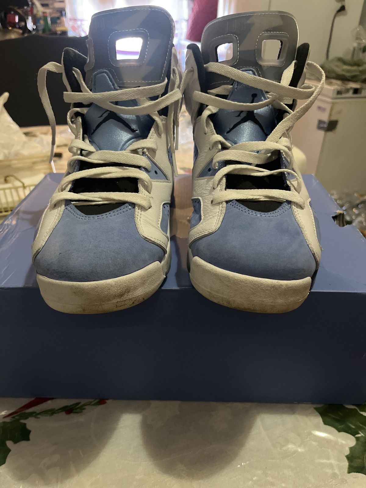 Jordan Brand × Nike Jordan 6 Retro UNC White Size US 10 / EU 43 - 8 Thumbnail