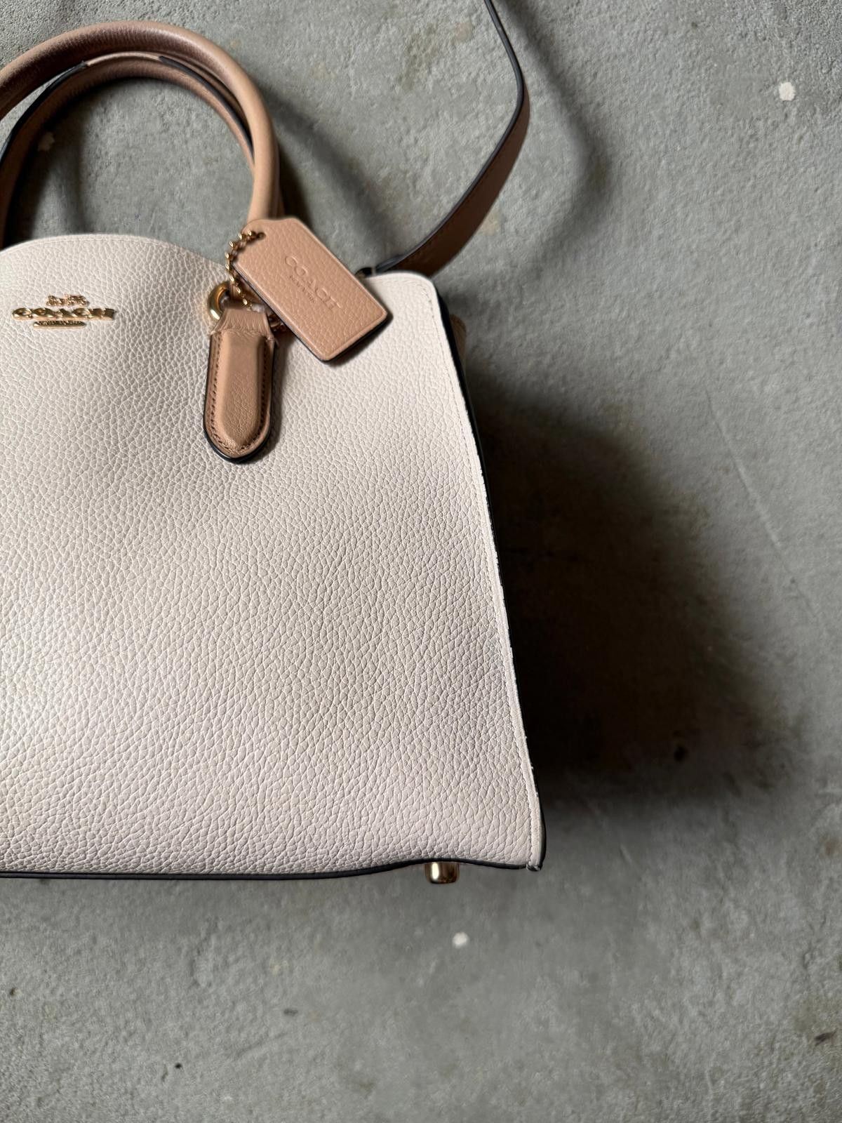 Coach Coach 2Way Channing Carryall Shoulder Bag White/Beige Size ONE SIZE - 4 Thumbnail