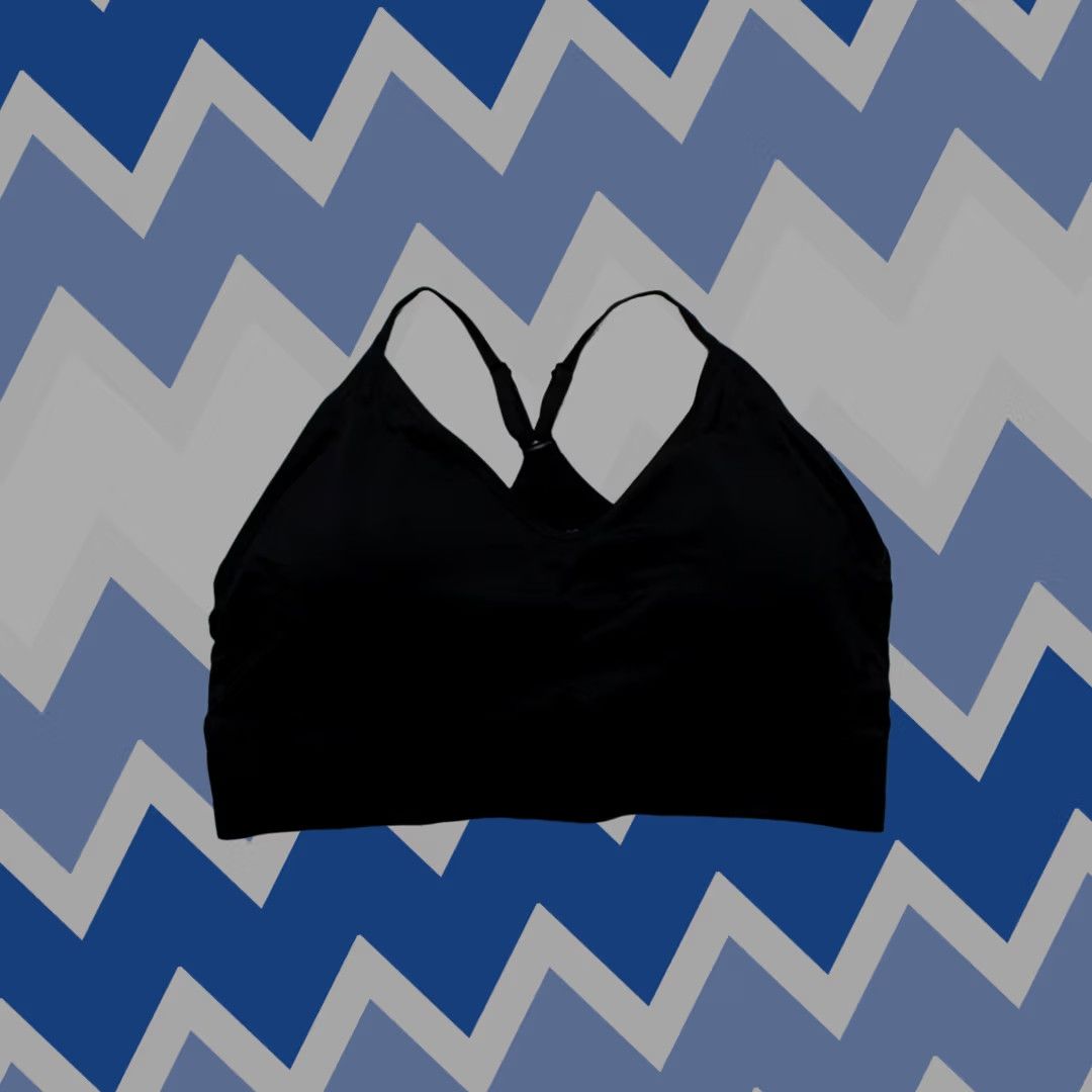 Vintage Maurices Womens Plus Bralette True Stretch Smooth Simple Strap Black Size 3X Size ONE SIZE - 1 Thumbnail