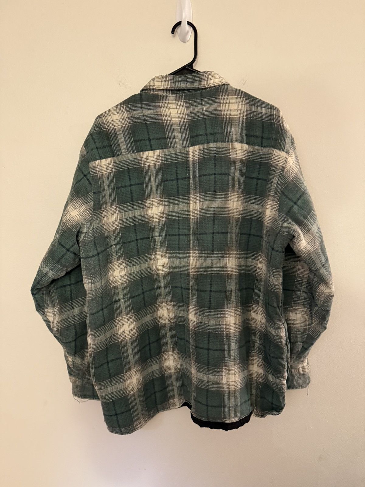 Vintage (XL) BEAUTIFUL FADED VINTAGE Green Flannel Button Up Shirt Size US XL / EU 56 / 4 - 5 Thumbnail
