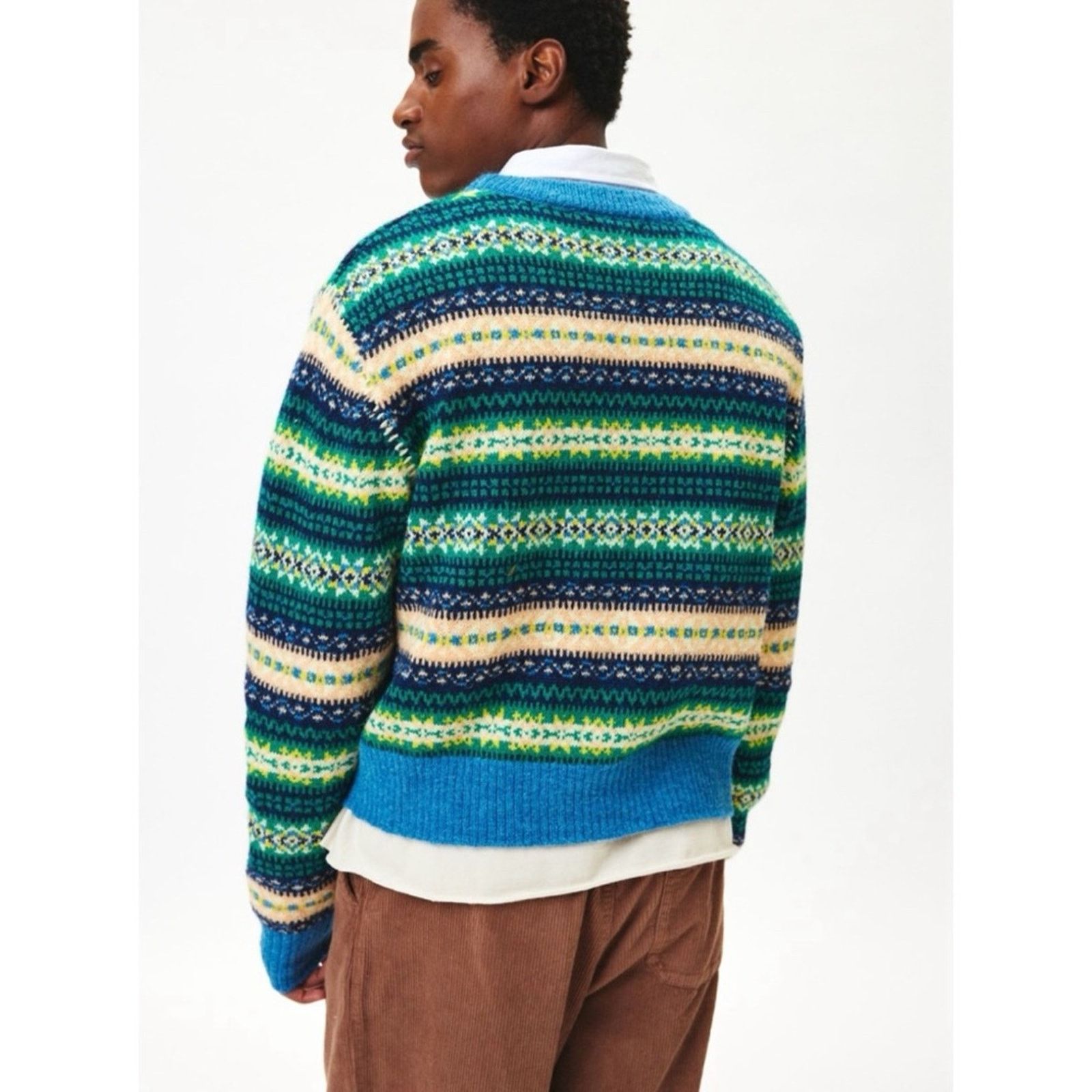 Urban Outfitters Urban Outfitters Hudson Fair Isle Crew Neck Sweater M Size US M / EU 48-50 / 2 - 16 Thumbnail