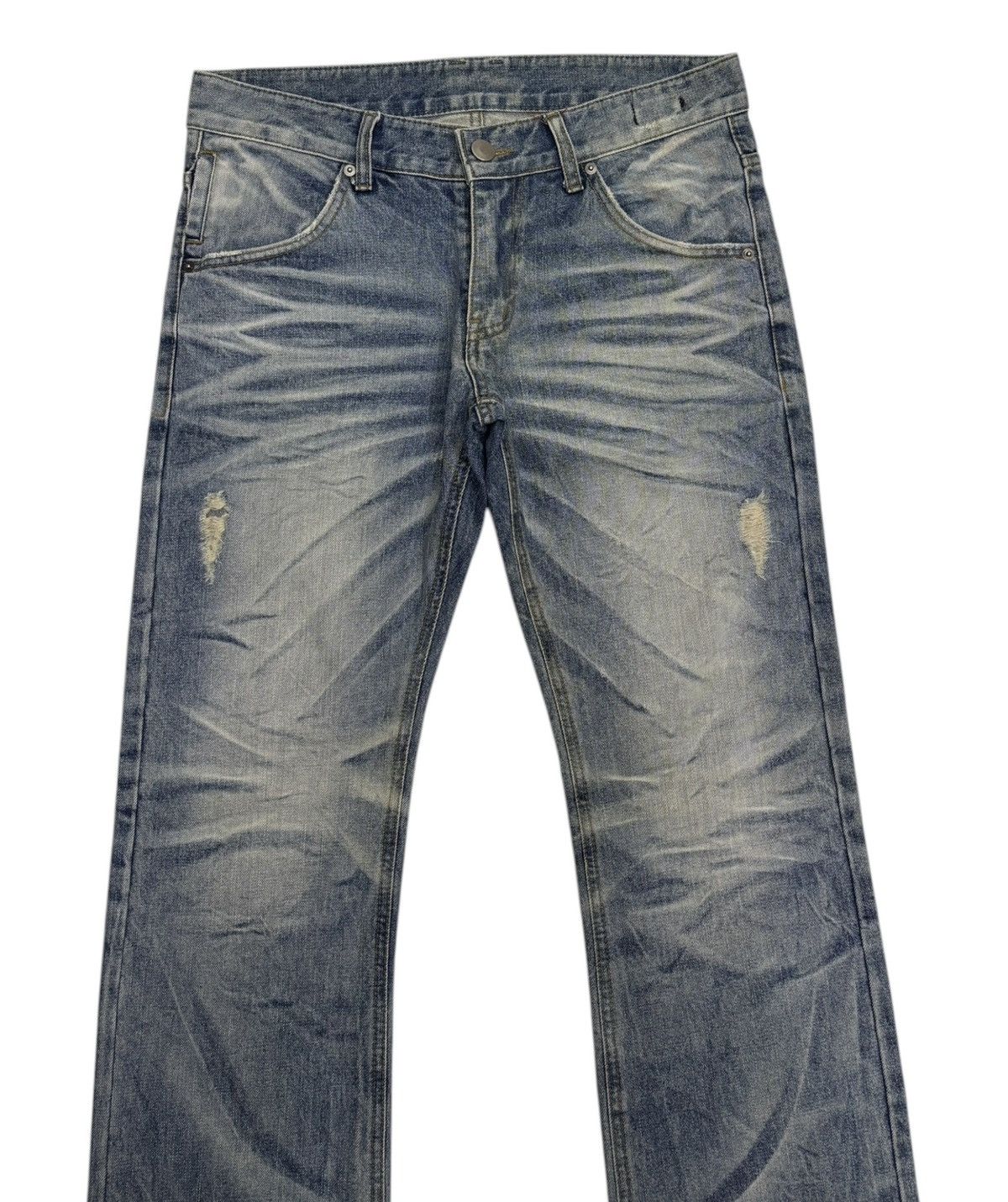 14th Addiction × Isamu Katayama Backlash × Yasuyuki Ishii FLARE JEANS IMPROVES CLAWMARK FLARED DENIM JEANS Size US 34 / EU 50 - 5 Thumbnail