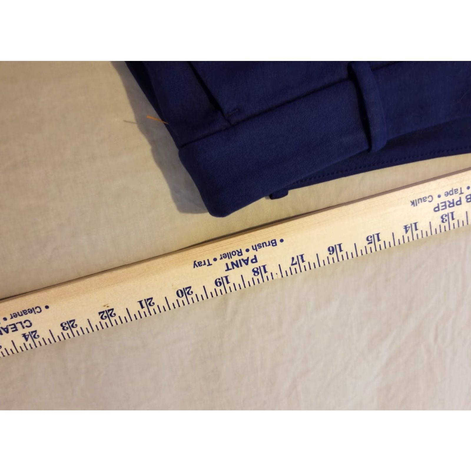 J.Crew Womens J.CREW Dress Pants 16 Navy Blue Cotton Chino Flat Front Pockets Slacks Trousers Size 38" / US 16 / IT 52 - 5 Thumbnail